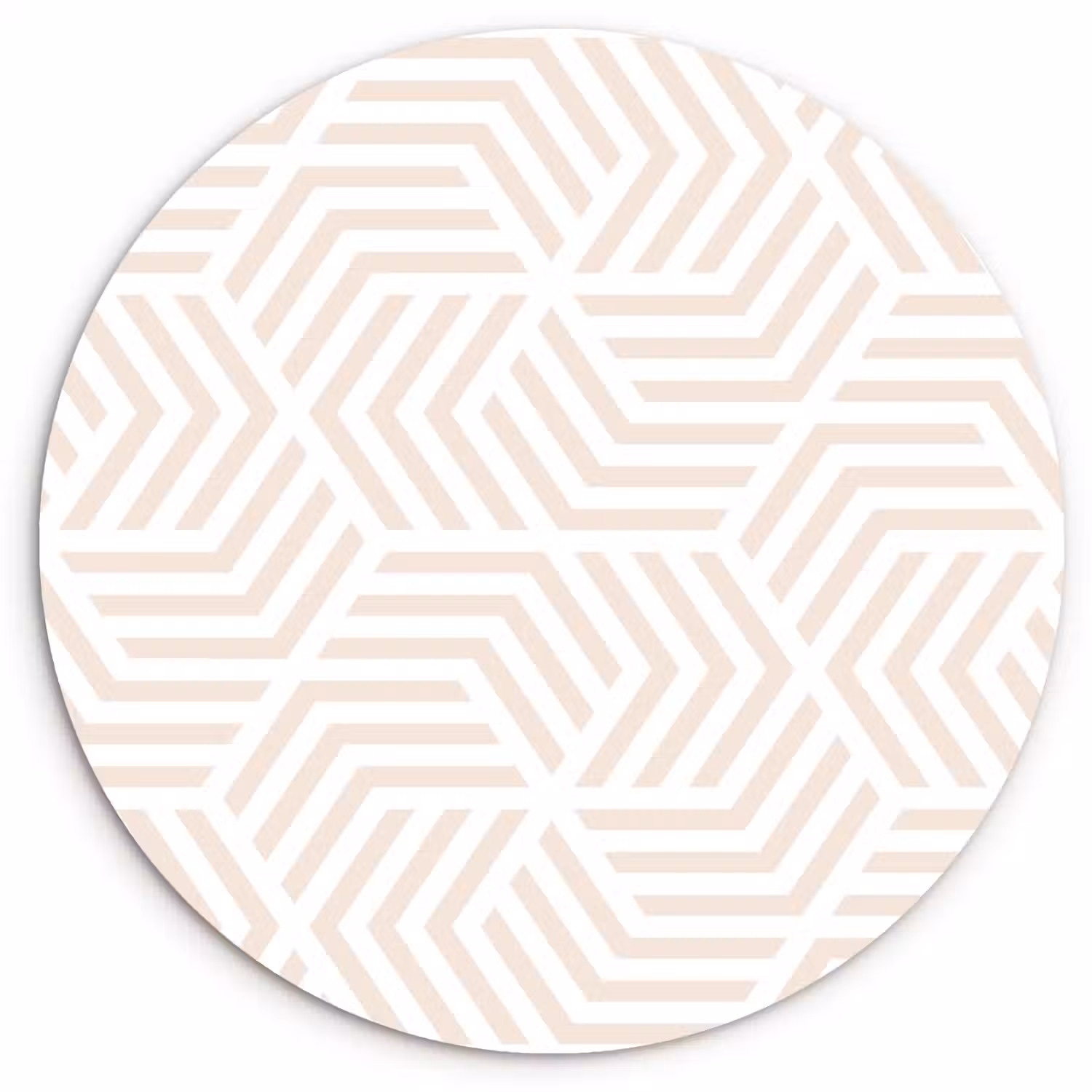 Patroon - Geometrie - Design - Pastel Wandcirkel plexiglas klein 852 -3d