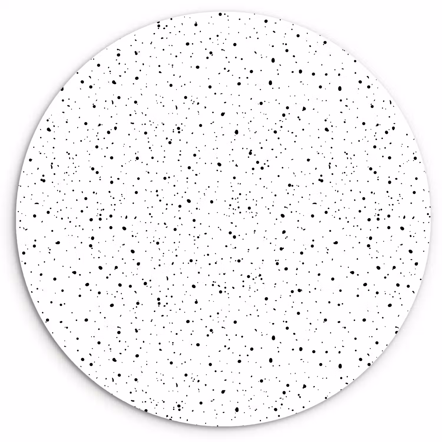 Patroon - Stippen - Zwart Wandcirkel plexiglas klein 852 -3d