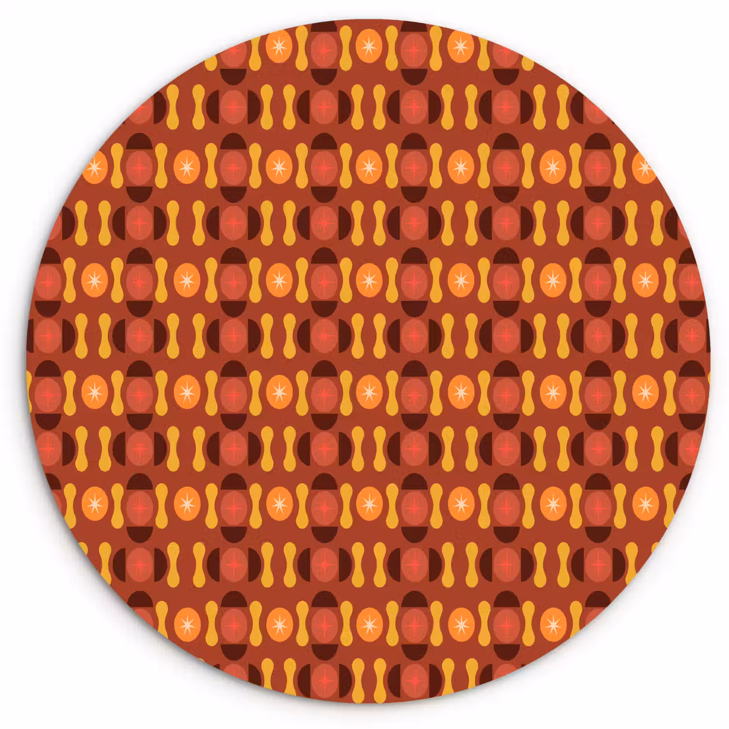 Retro - Disco - Hippie Wandcirkel plexiglas klein 852 -3d