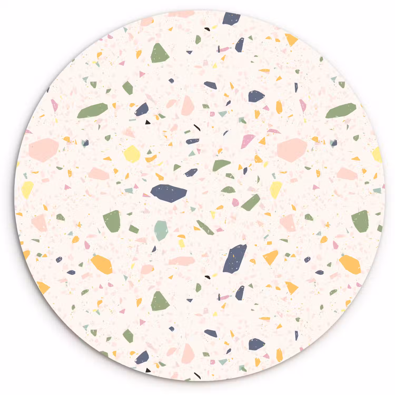Terrazzo - Patroon - Kleurrijk - Festival Wandcirkel plexiglas klein 852 -3d