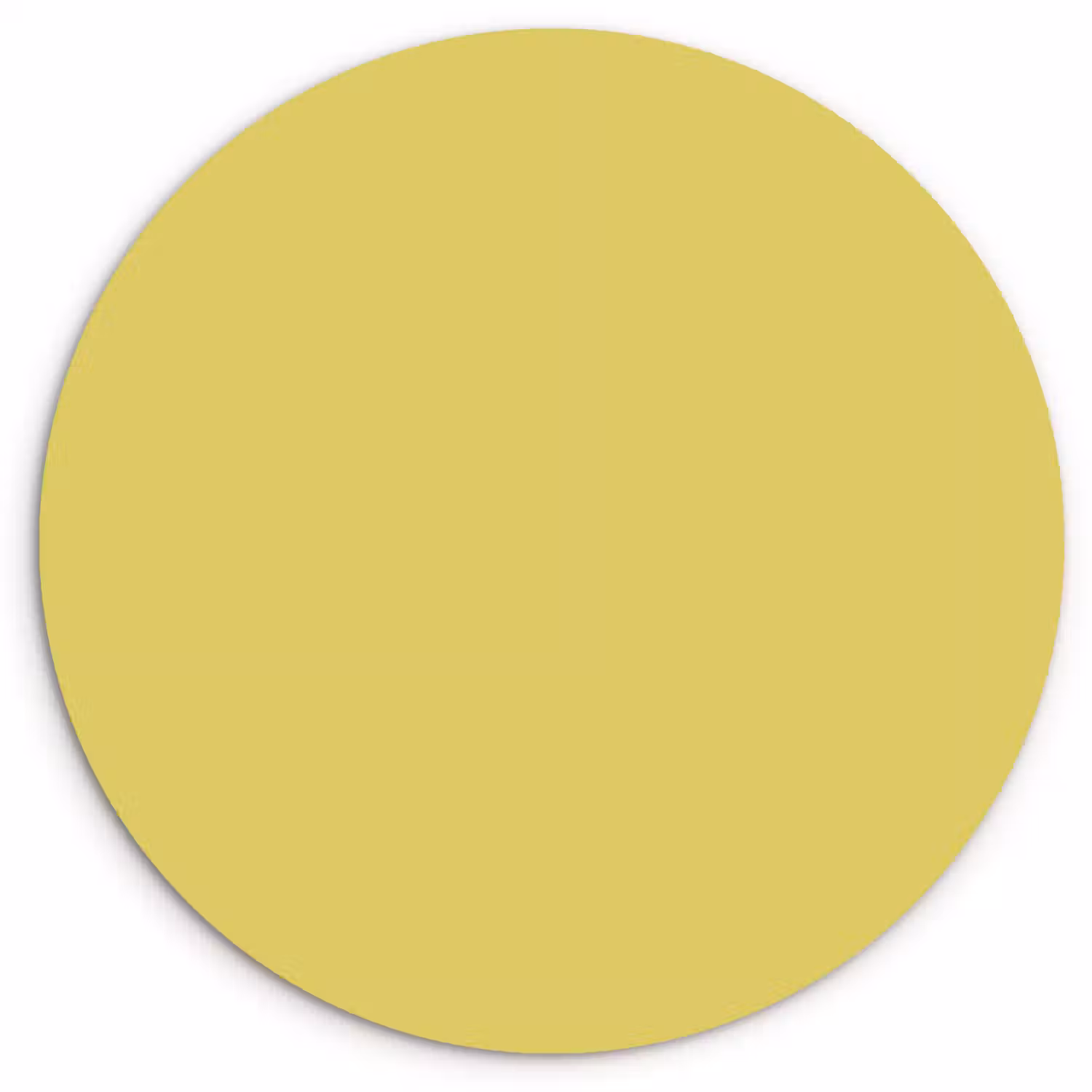 Golden - Ochre - Geel Wandcirkel kunststof plaat 5mm dik klein 188 -3d