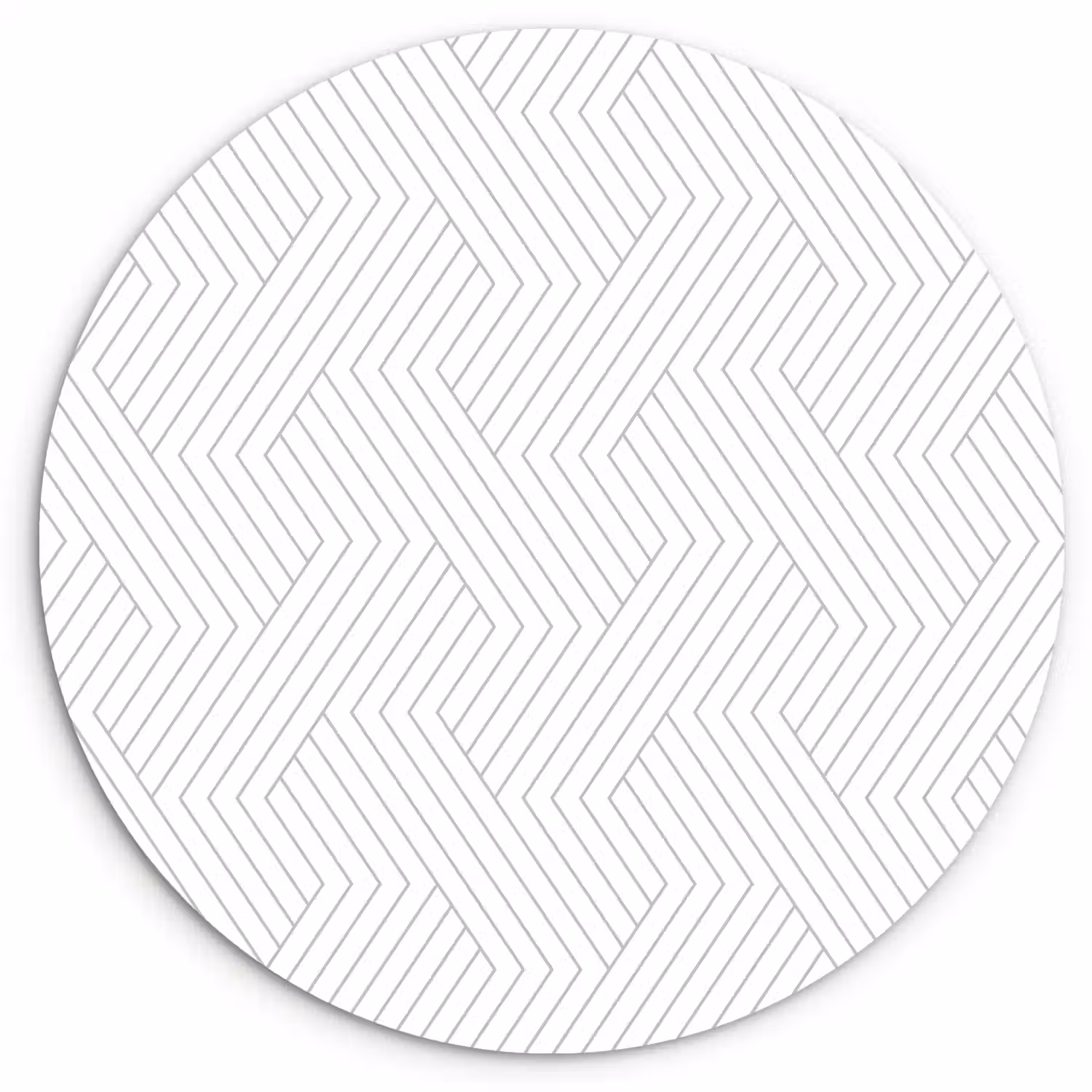 Grafisch - Patroon - Modern Wandcirkel kunststof plaat 5mm dik klein 188 -3d
