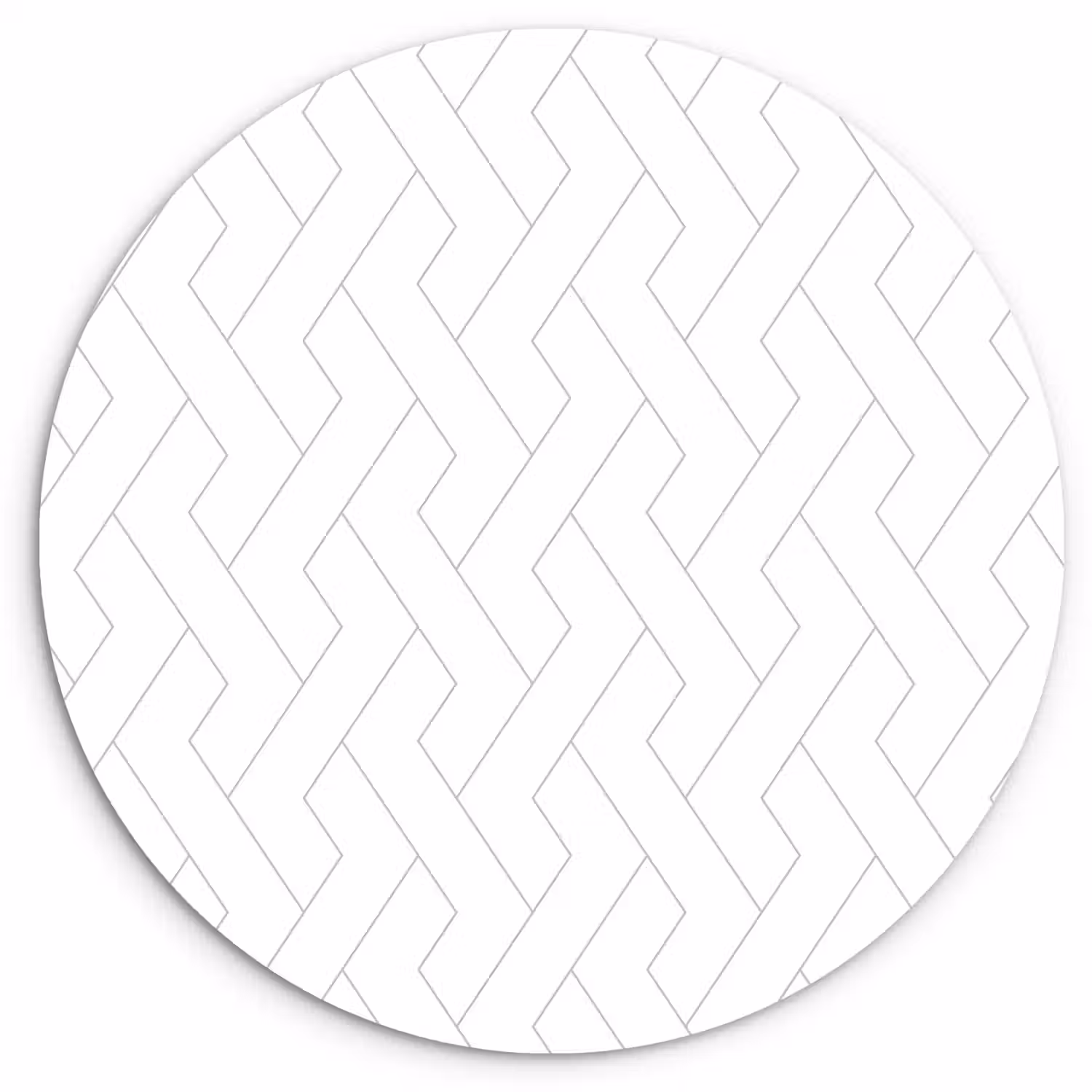 Grafisch - Patroon - Modern Wandcirkel kunststof plaat 5mm dik klein 188 -3d