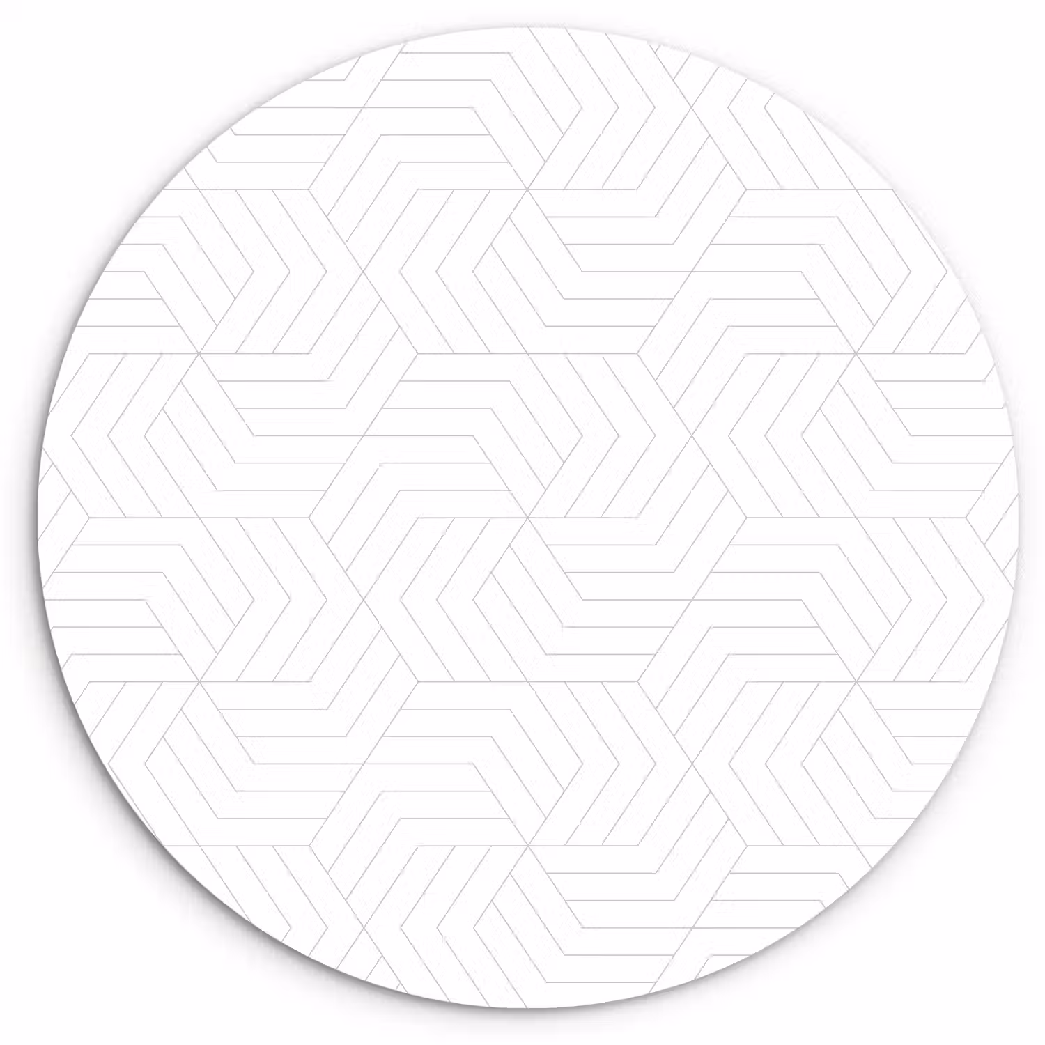 Grafisch - Patroon - Modern Wandcirkel kunststof plaat 5mm dik klein 188 -3d