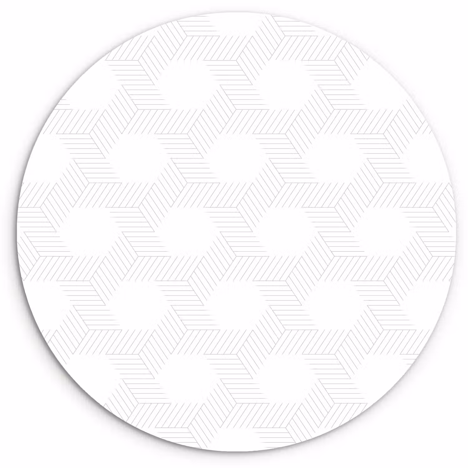Grafisch - Patroon - Modern Wandcirkel kunststof plaat 5mm dik klein 188 -3d