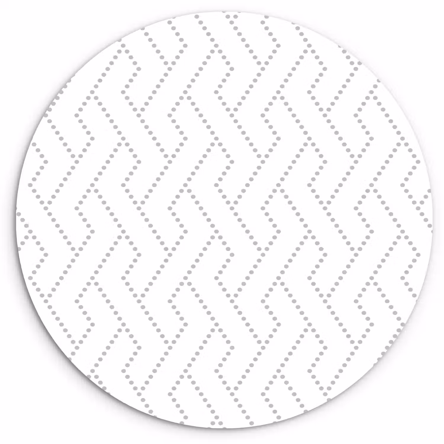 Grafisch - Patroon - Modern - Geweven Wandcirkel kunststof plaat 5mm dik klein 188 -3d