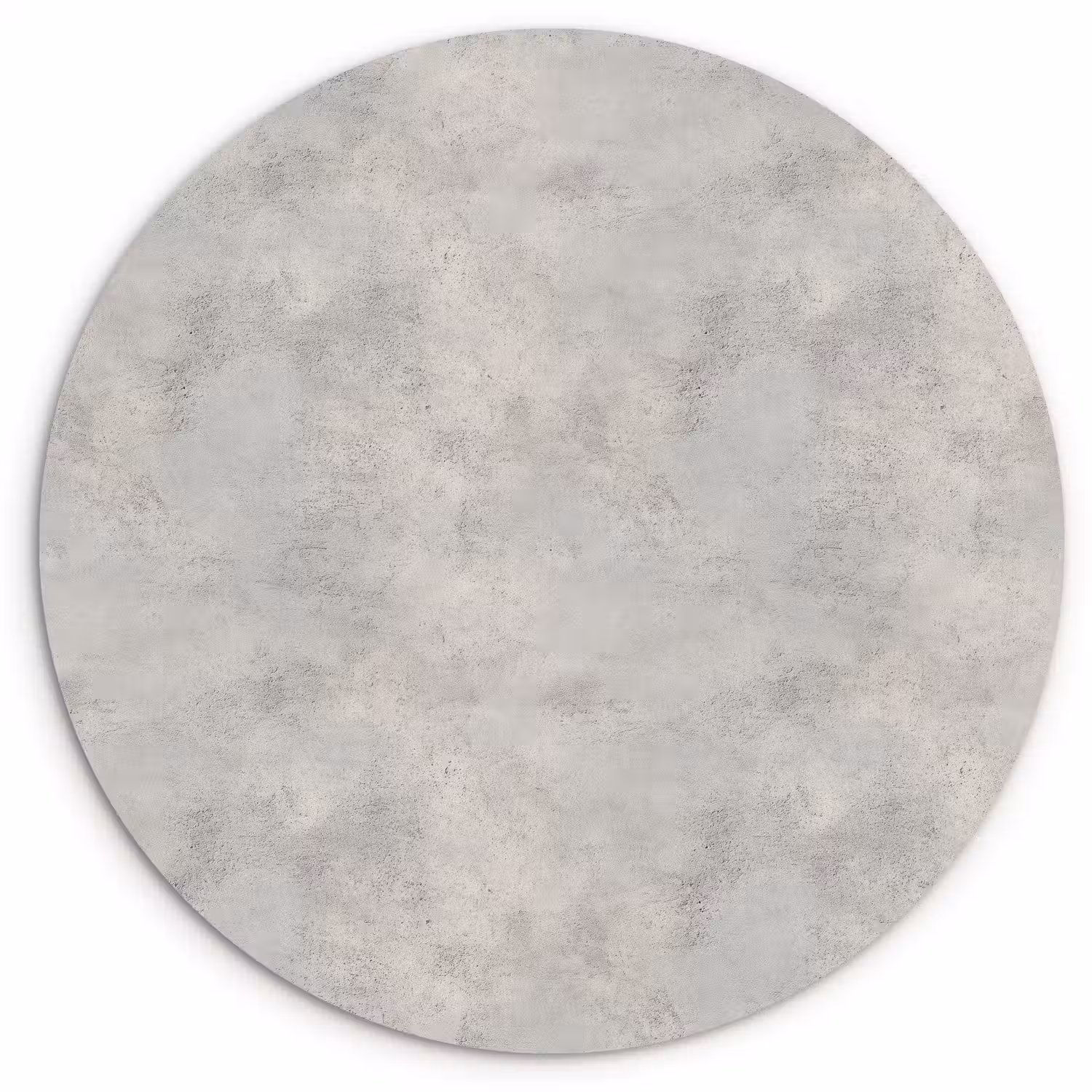 Grijs - Beton - Industrieel Wandcirkel kunststof plaat 5mm dik klein 188 -3d