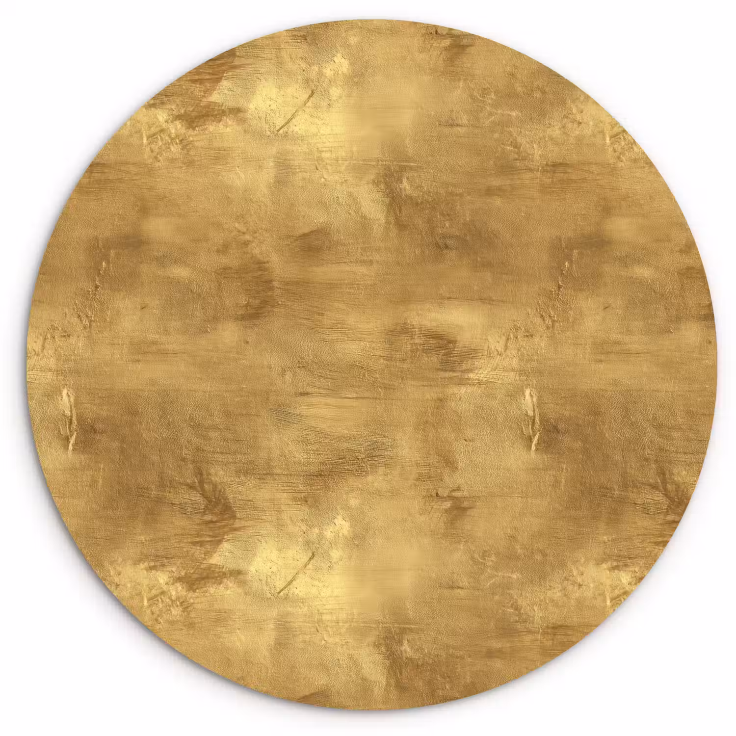 Industrieel - Textuur - Goud Wandcirkel kunststof plaat 5mm dik klein 188 -3d