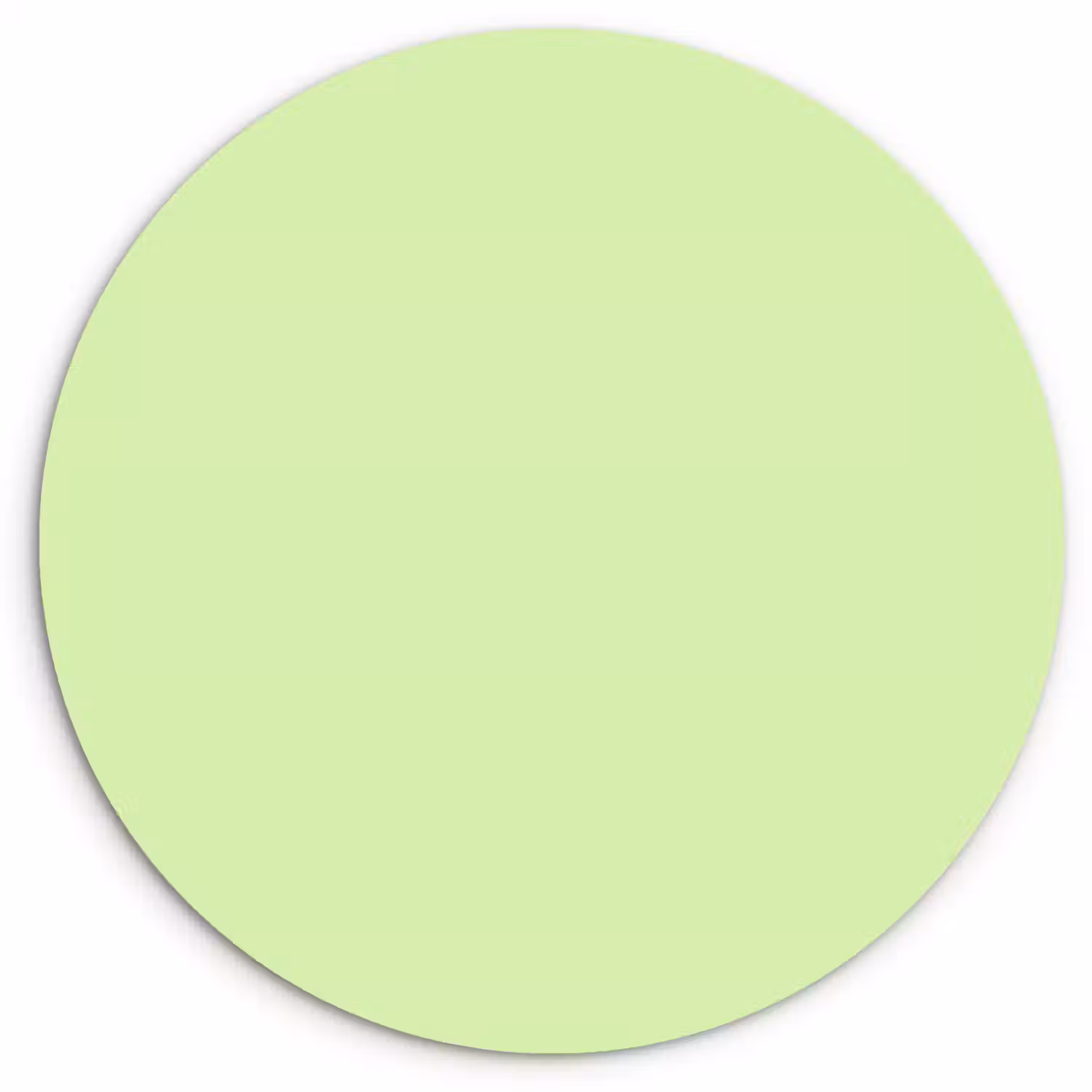 Light - Lime - Groen Wandcirkel kunststof plaat 5mm dik klein 188 -3d