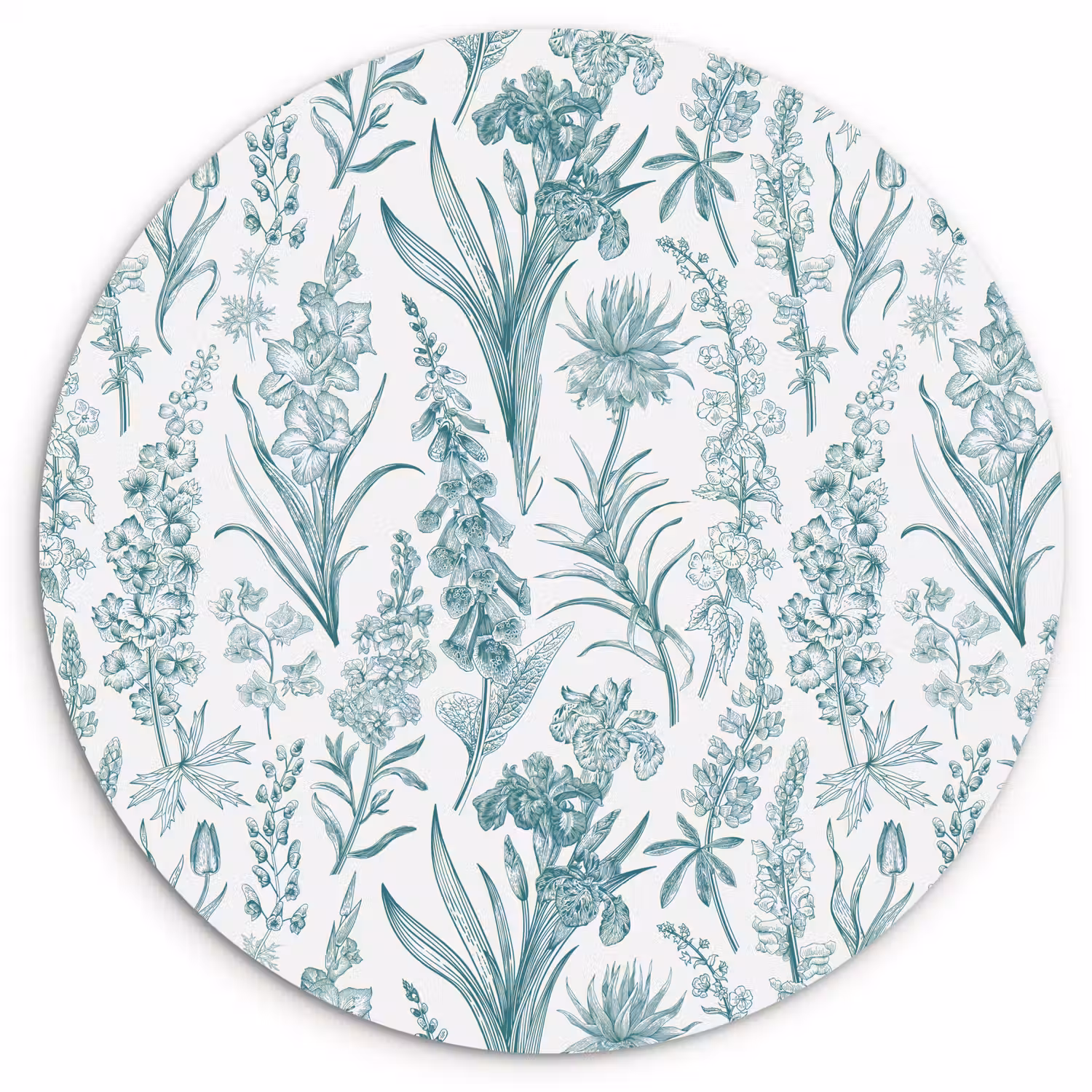Lovely - Garden - Emerald Wandcirkel kunststof plaat 5mm dik klein 188 -3d