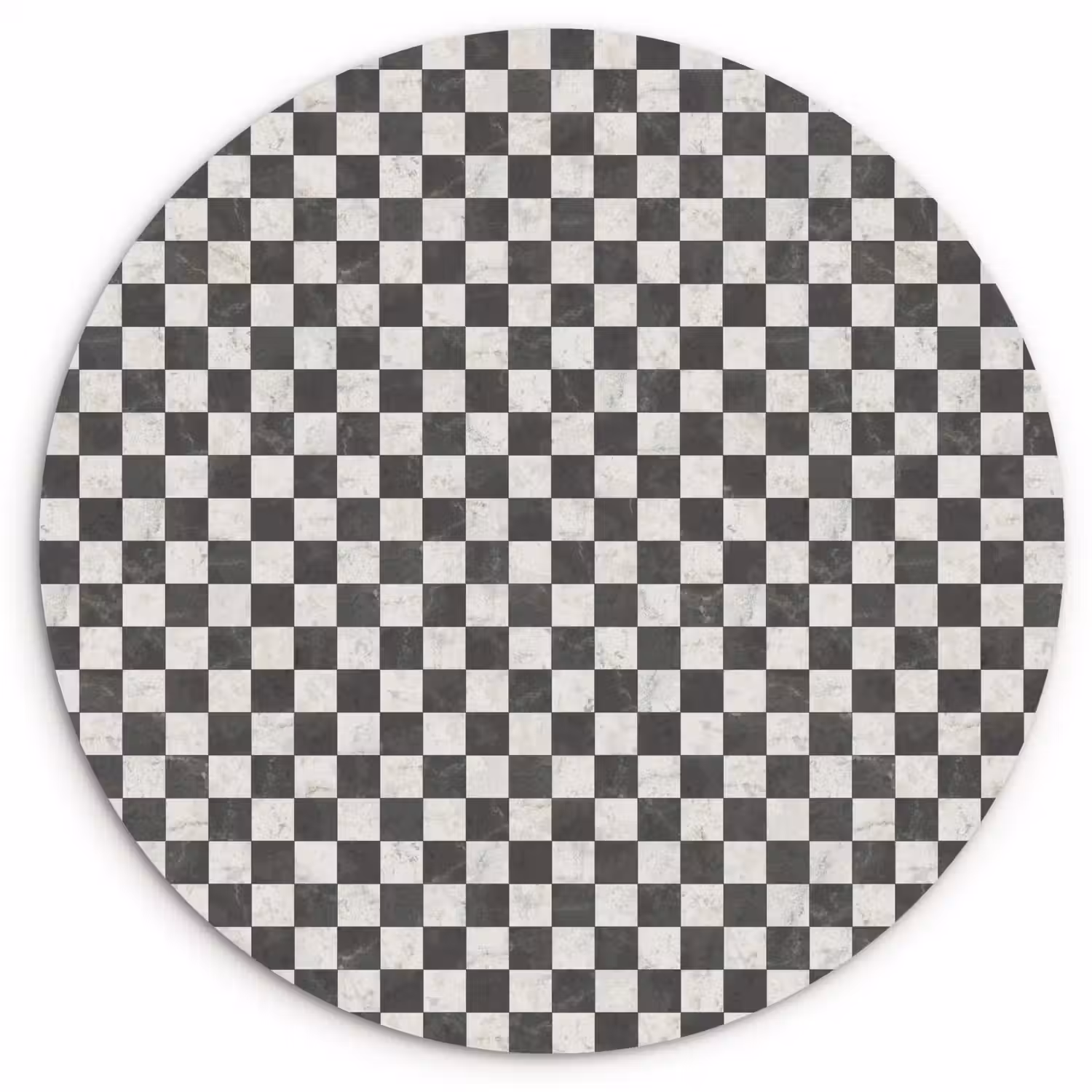 Marmer - Patroon - Grijs Wandcirkel kunststof plaat 5mm dik klein 188 -3d