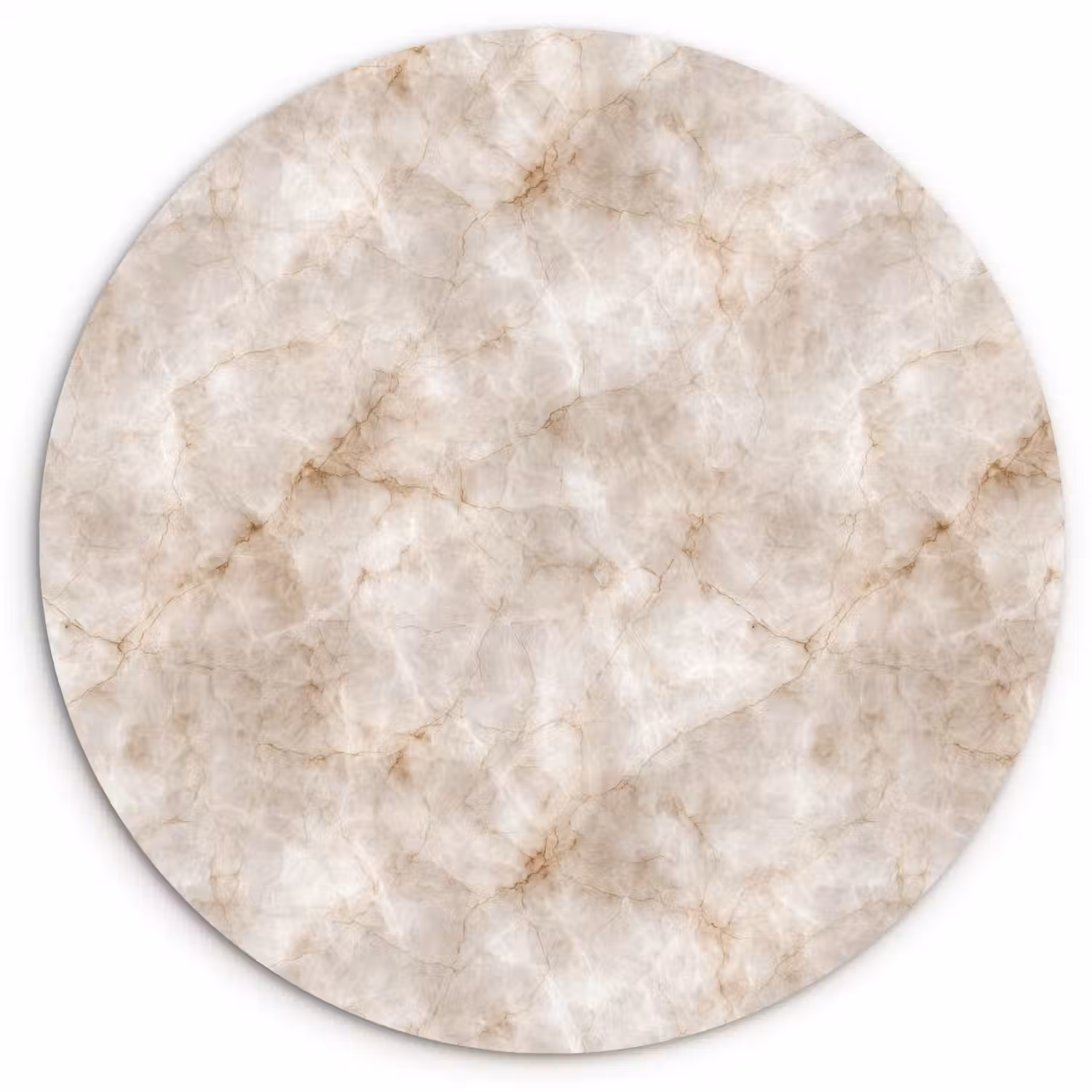 Marmer - Patroon - Klassiek Wandcirkel kunststof plaat 5mm dik klein 188 -3d