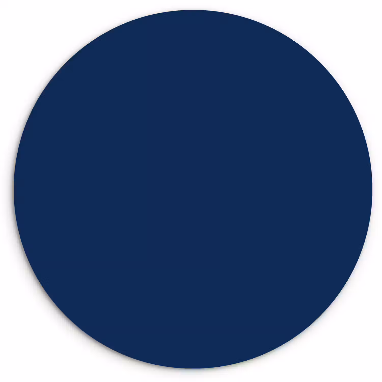 Midnight - Navy - Blauw Wandcirkel kunststof plaat 5mm dik klein 188 -3d