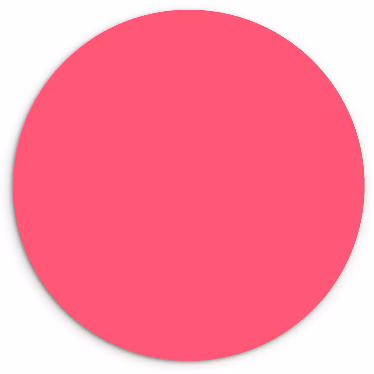 Neon - Flamingo - Roze Wandcirkel kunststof plaat 5mm dik klein 188 -3d