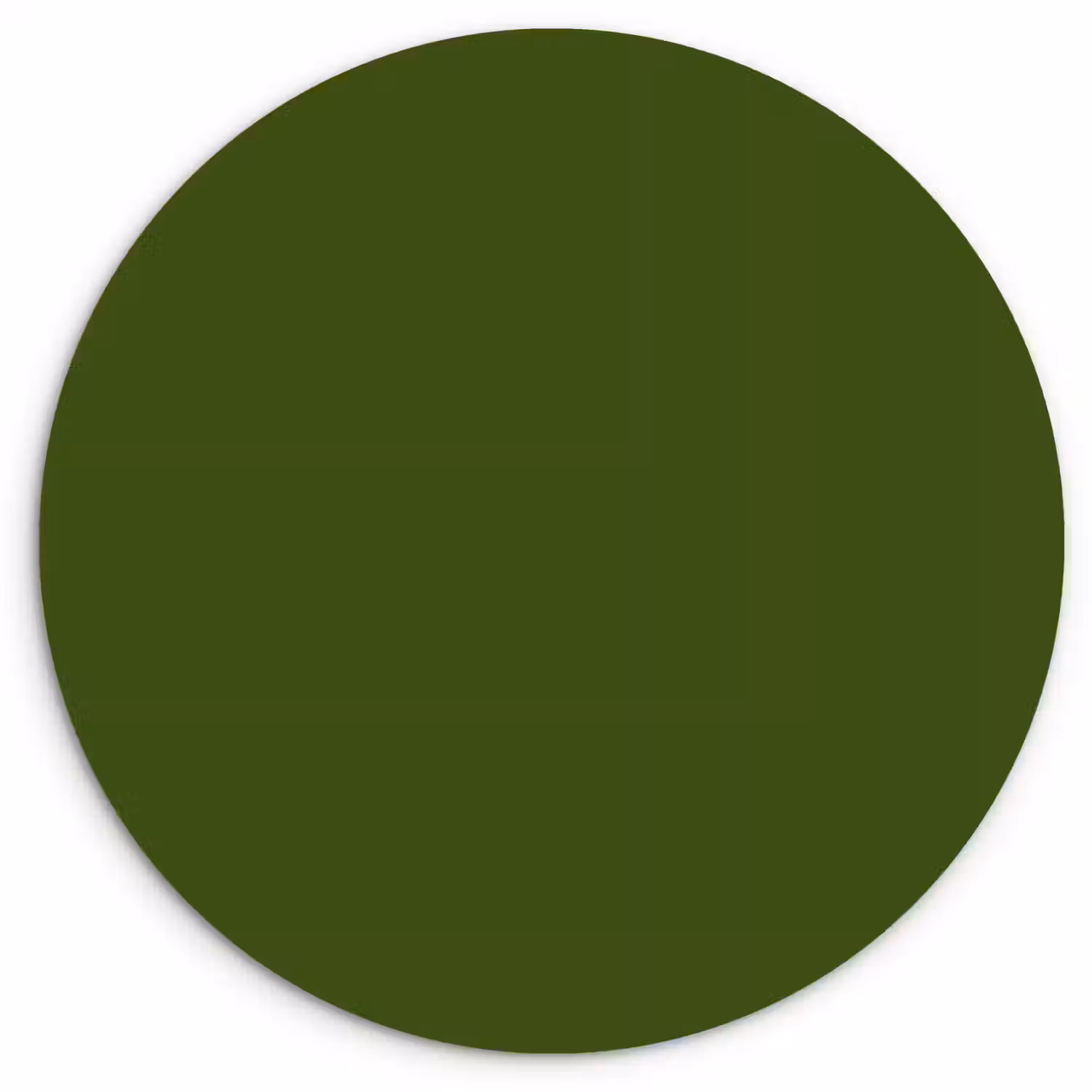 Olive - Drab - Groen Wandcirkel kunststof plaat 5mm dik klein 188 -3d