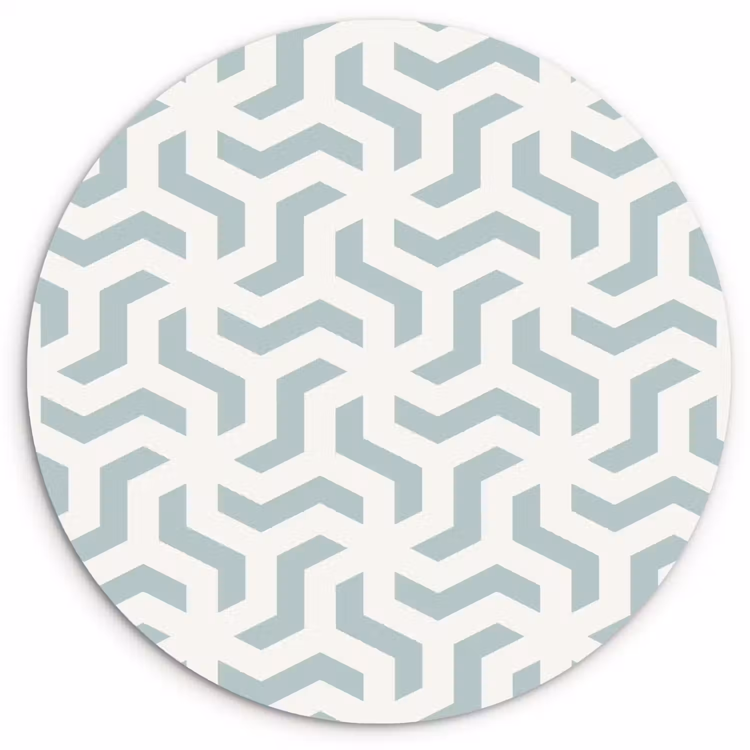 Patronen - Abstract - Groen - Geometrie Wandcirkel kunststof plaat 5mm dik klein 188 -3d