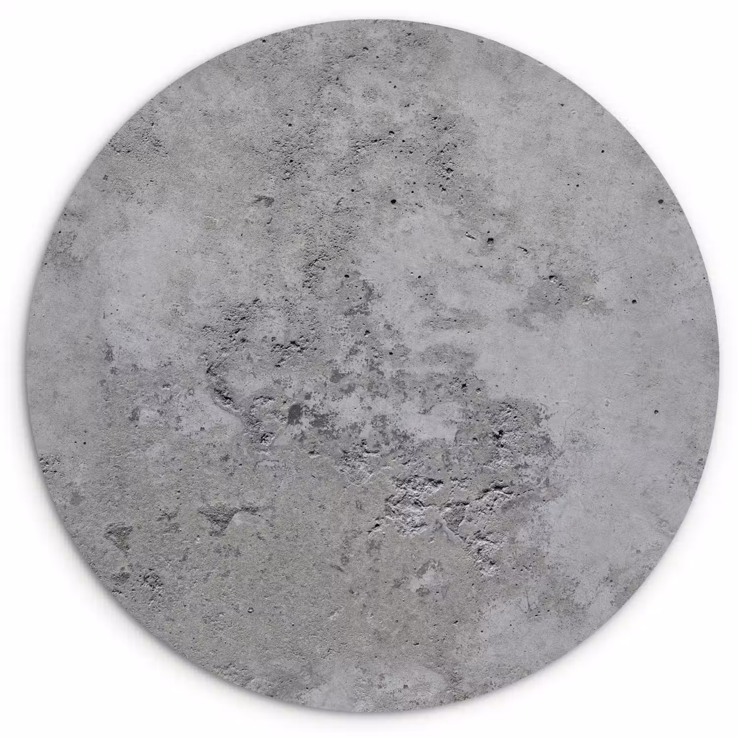 Patroon - Grijs - Oud - Beton Wandcirkel kunststof plaat 5mm dik klein 188 -3d