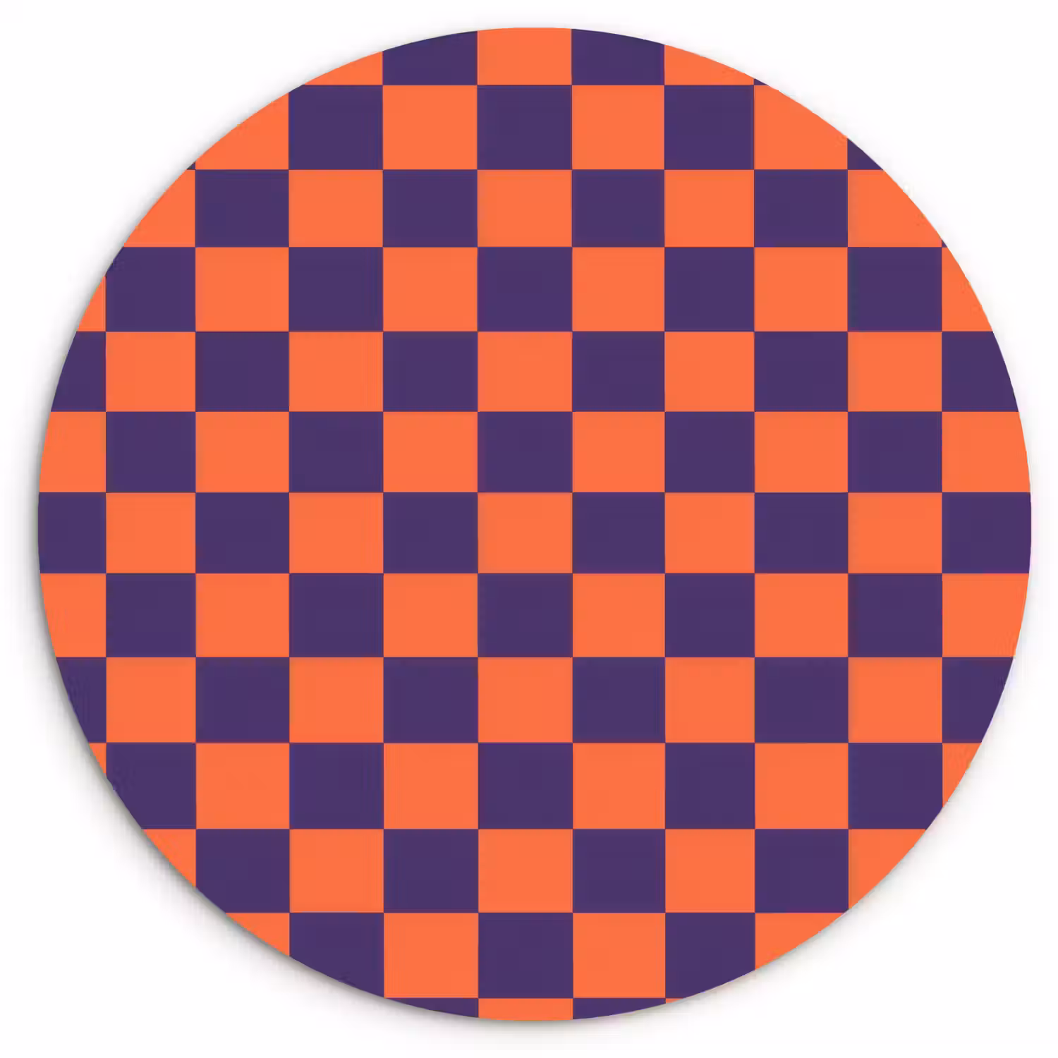 Patroon - Klassiek - Paars Wandcirkel kunststof plaat 5mm dik klein 188 -3d