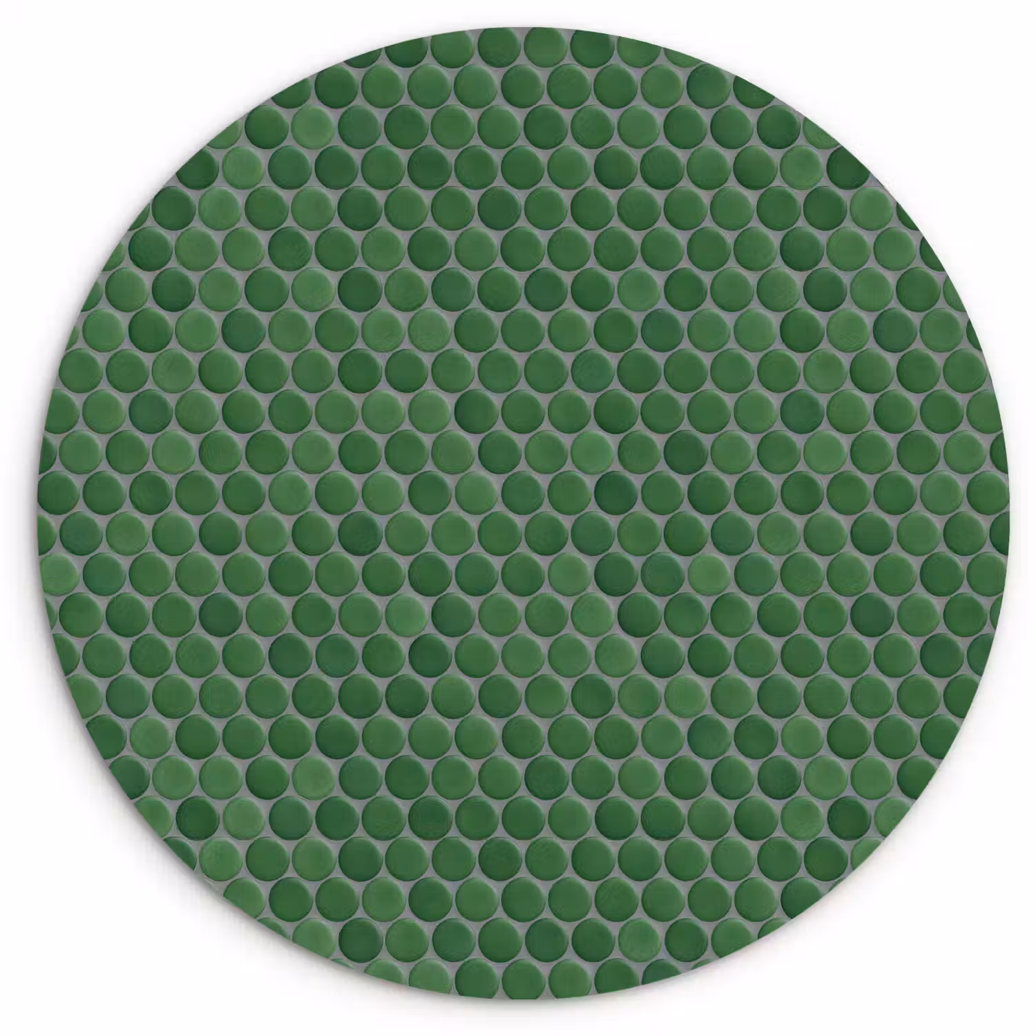 Penny - Mozaïek - Bosgroen - Green Wandcirkel kunststof plaat 5mm dik klein 188 -3d