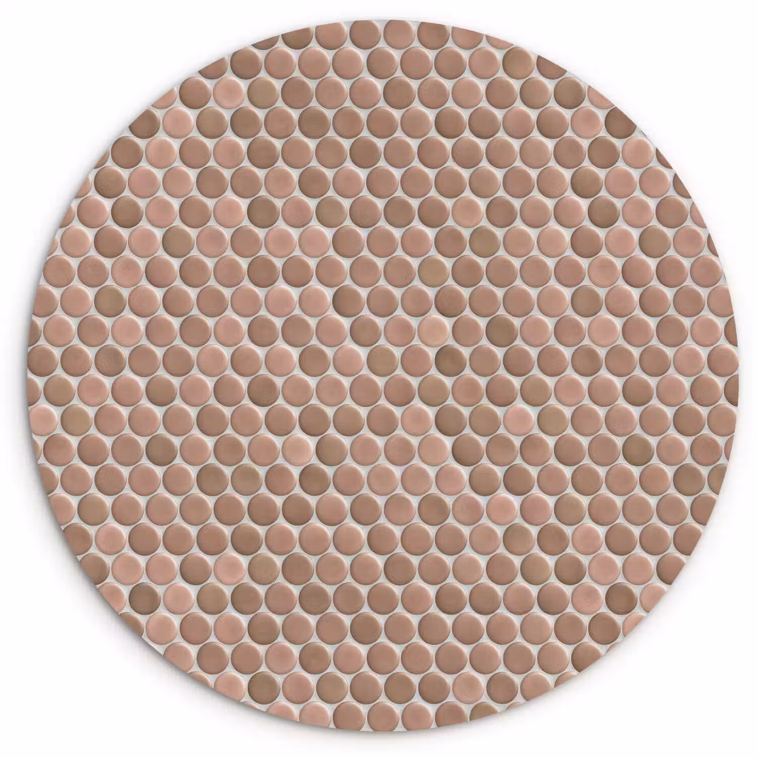 Penny - Mozaïek - Oudroze - Terracotta Wandcirkel kunststof plaat 5mm dik klein 188 -3d