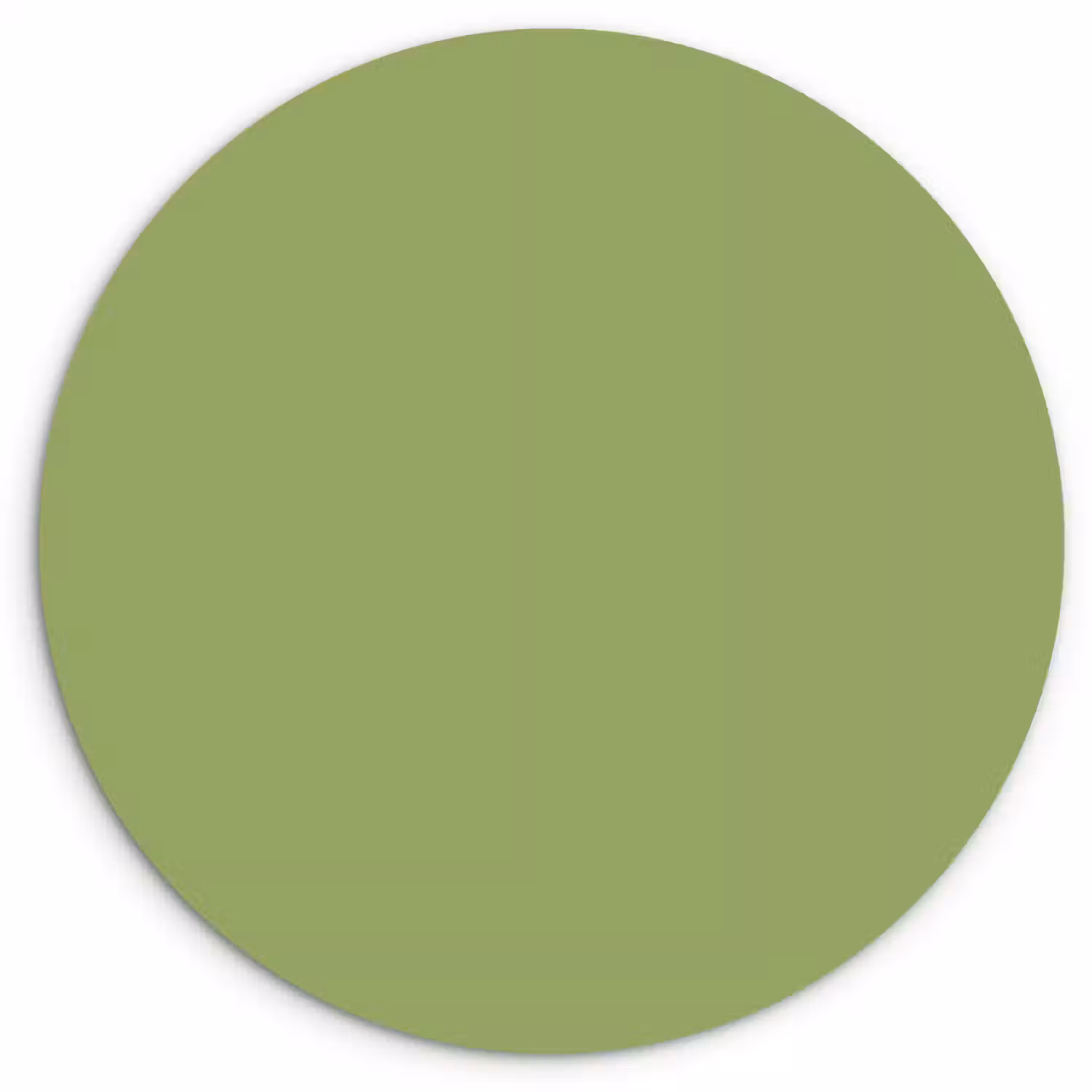 Sage - Green - Groen Wandcirkel kunststof plaat 5mm dik klein 188 -3d