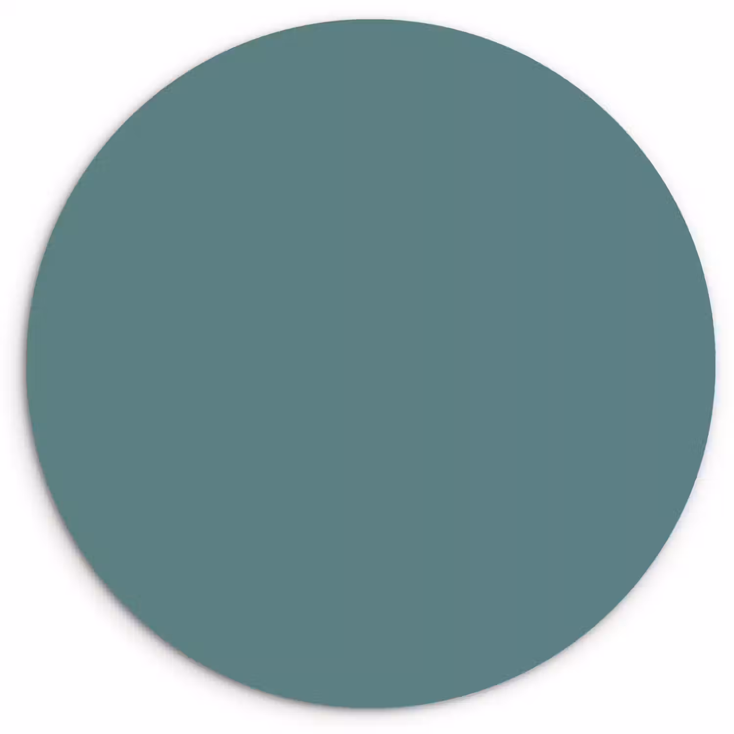 Serene - Teal - Blauw Wandcirkel kunststof plaat 5mm dik klein 188 -3d