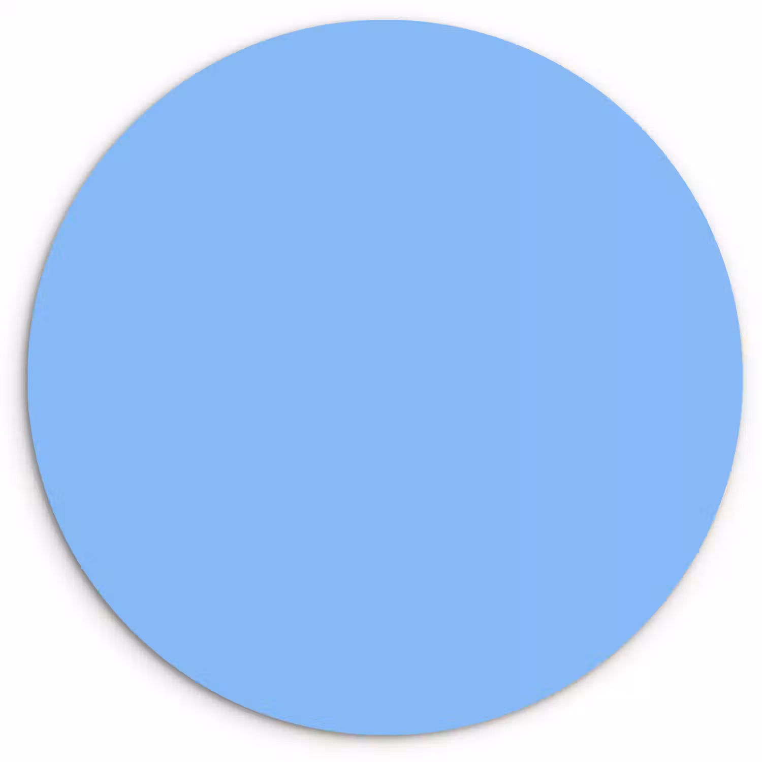 Sky - Glow - Blauw Wandcirkel kunststof plaat 5mm dik klein 188 -3d