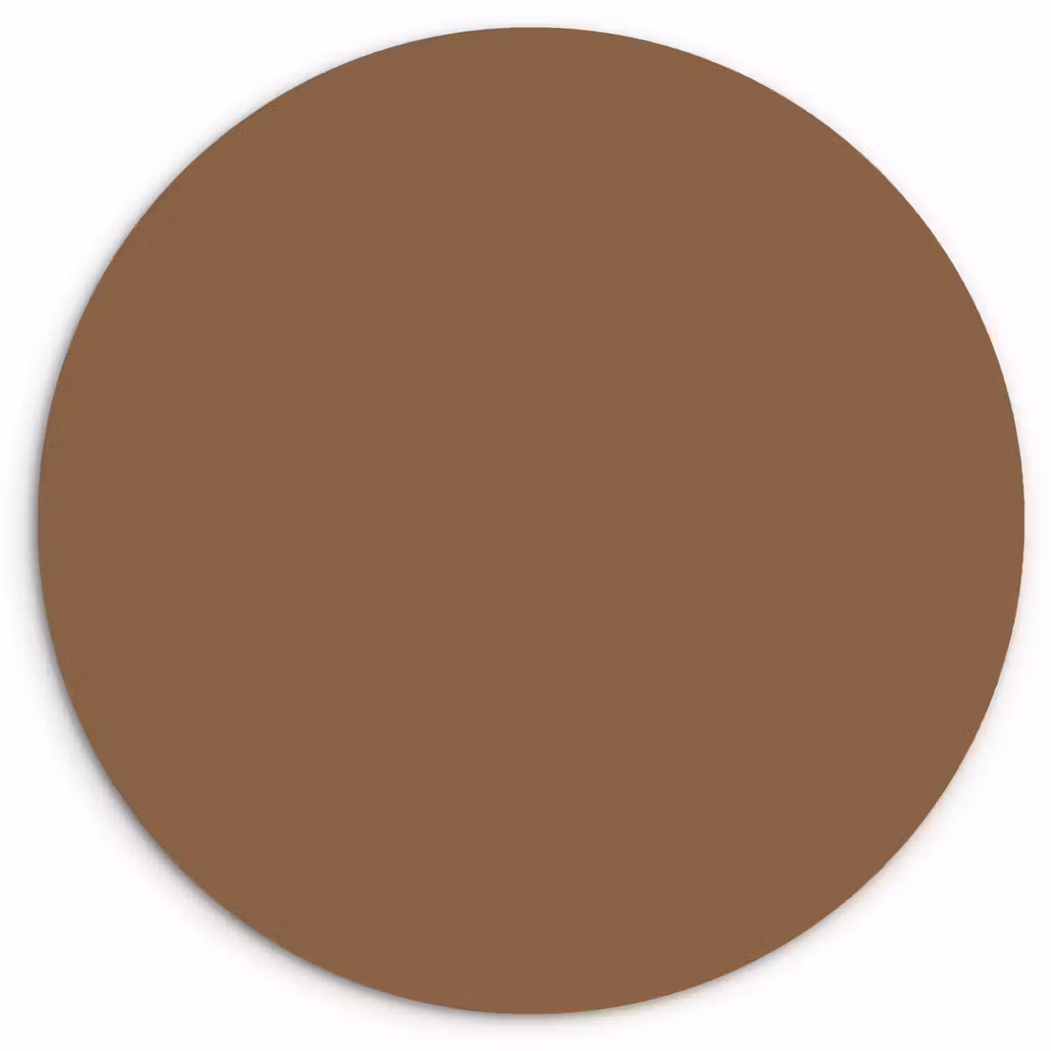 Soft - Walnut - Bruin Wandcirkel kunststof plaat 5mm dik klein 188 -3d
