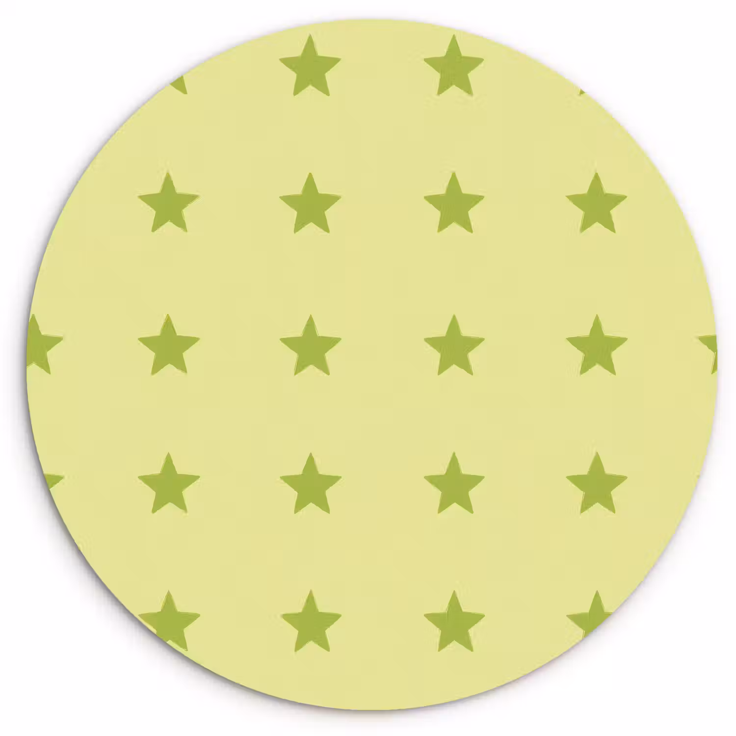 Sterren - Patroon - Groen Wandcirkel kunststof plaat 5mm dik klein 188 -3d