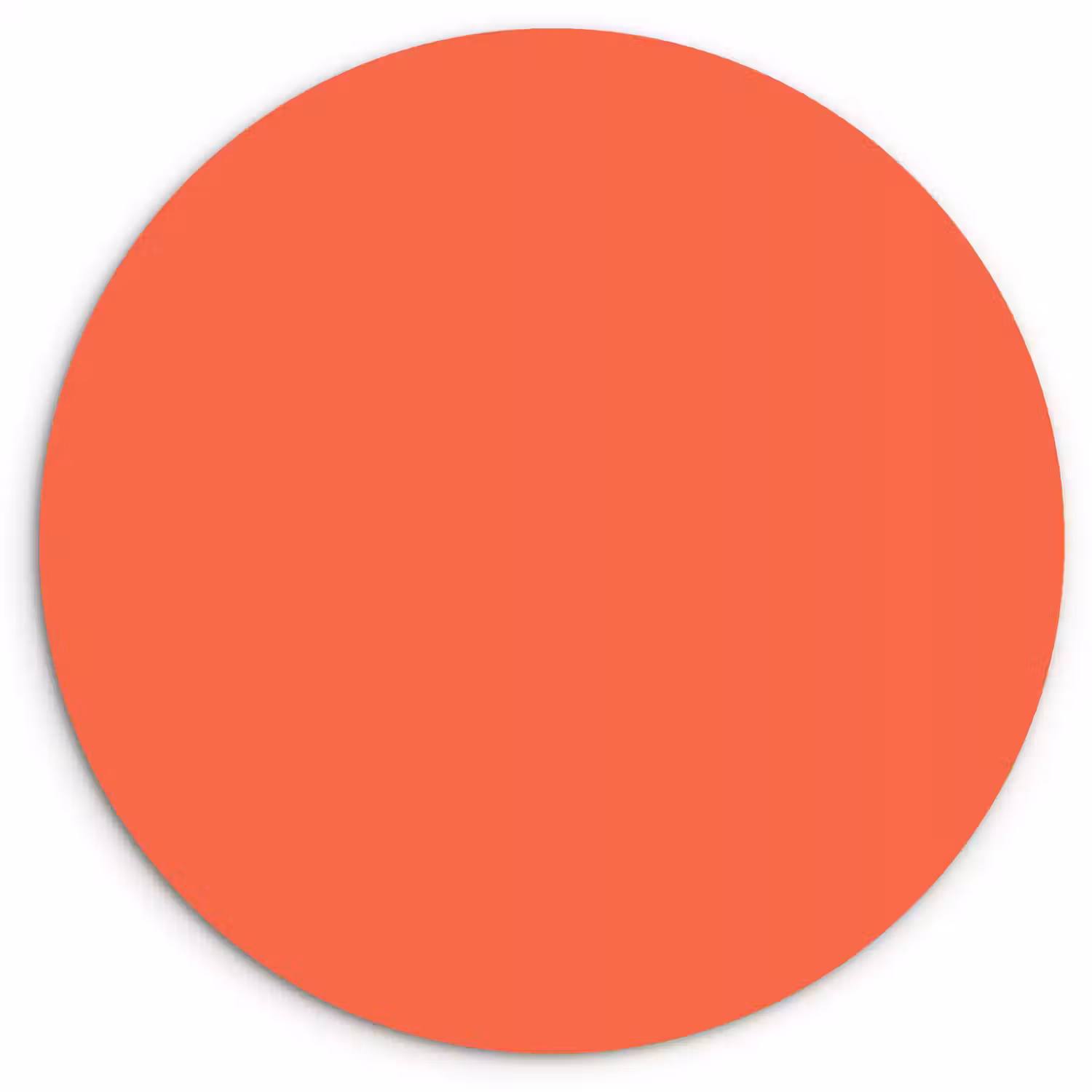 Sunset - Salmon - Oranje Wandcirkel kunststof plaat 5mm dik klein 188 -3d