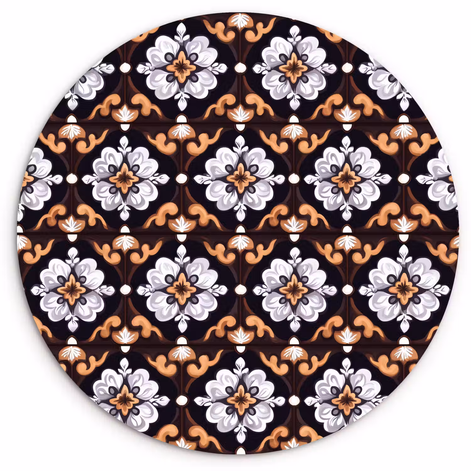 traditioneel - Element - Kleurrijk Wandcirkel kunststof plaat 5mm dik klein 188 -3d