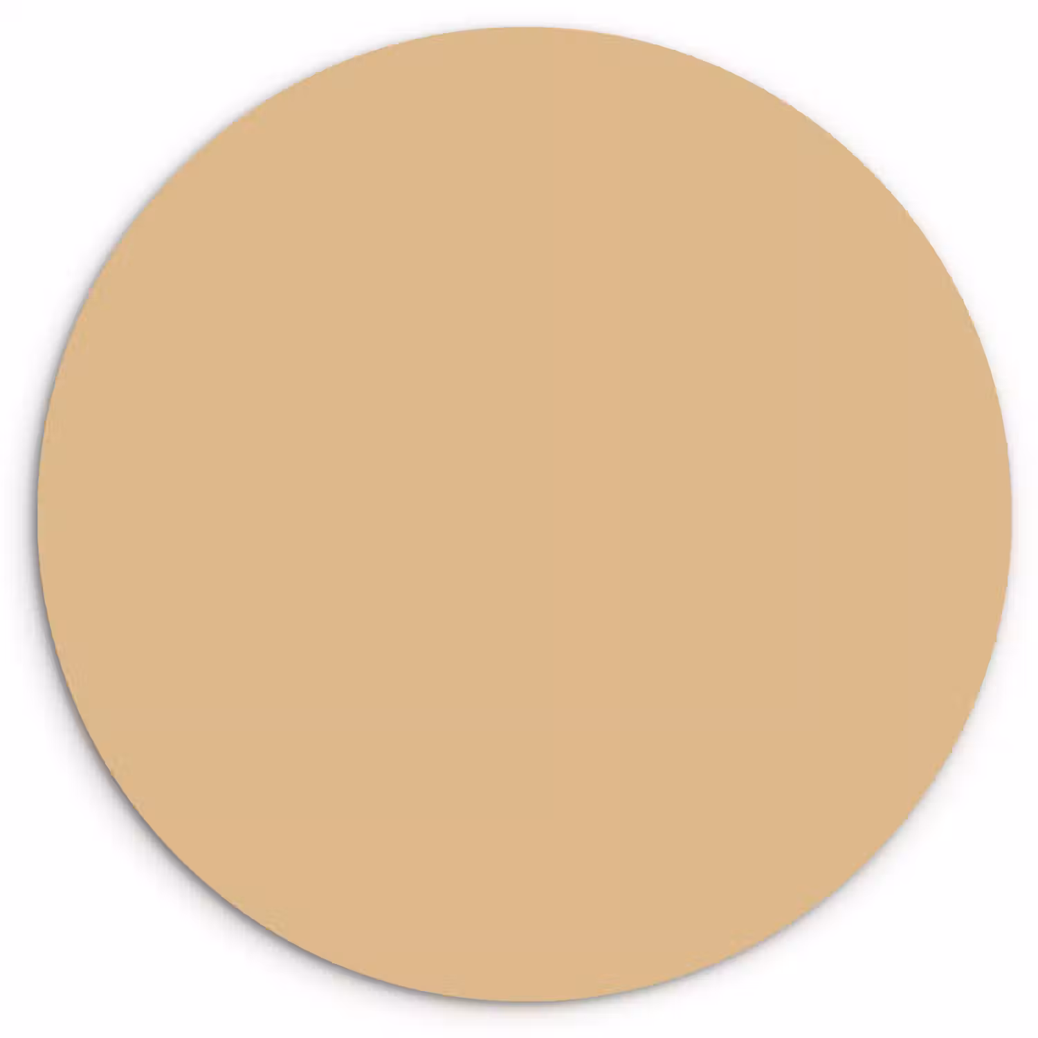 Warm - Sand - Nude Wandcirkel kunststof plaat 5mm dik klein 188 -3d