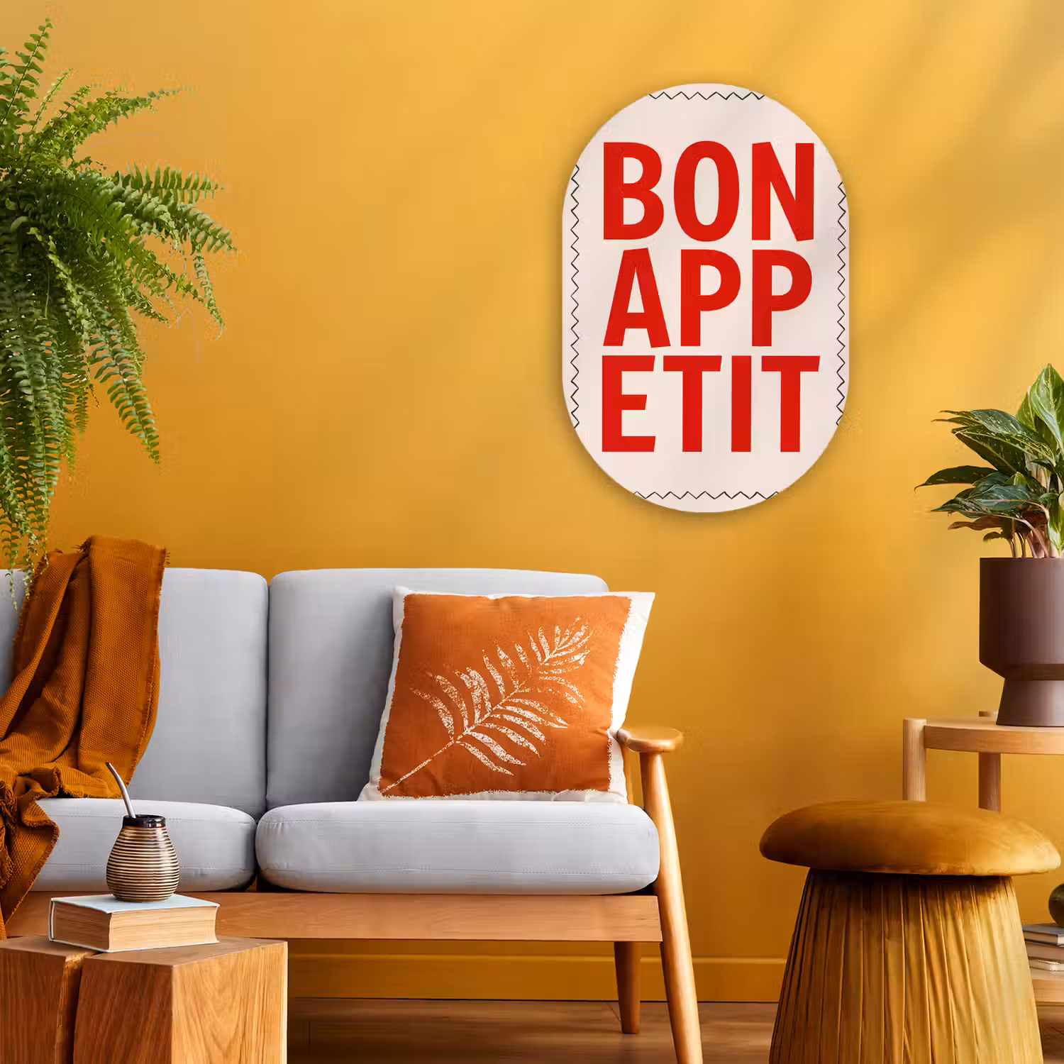 Blokletters - Rood - Kartelrand Wandcirkel Ovaal Forex klein -sfeer4