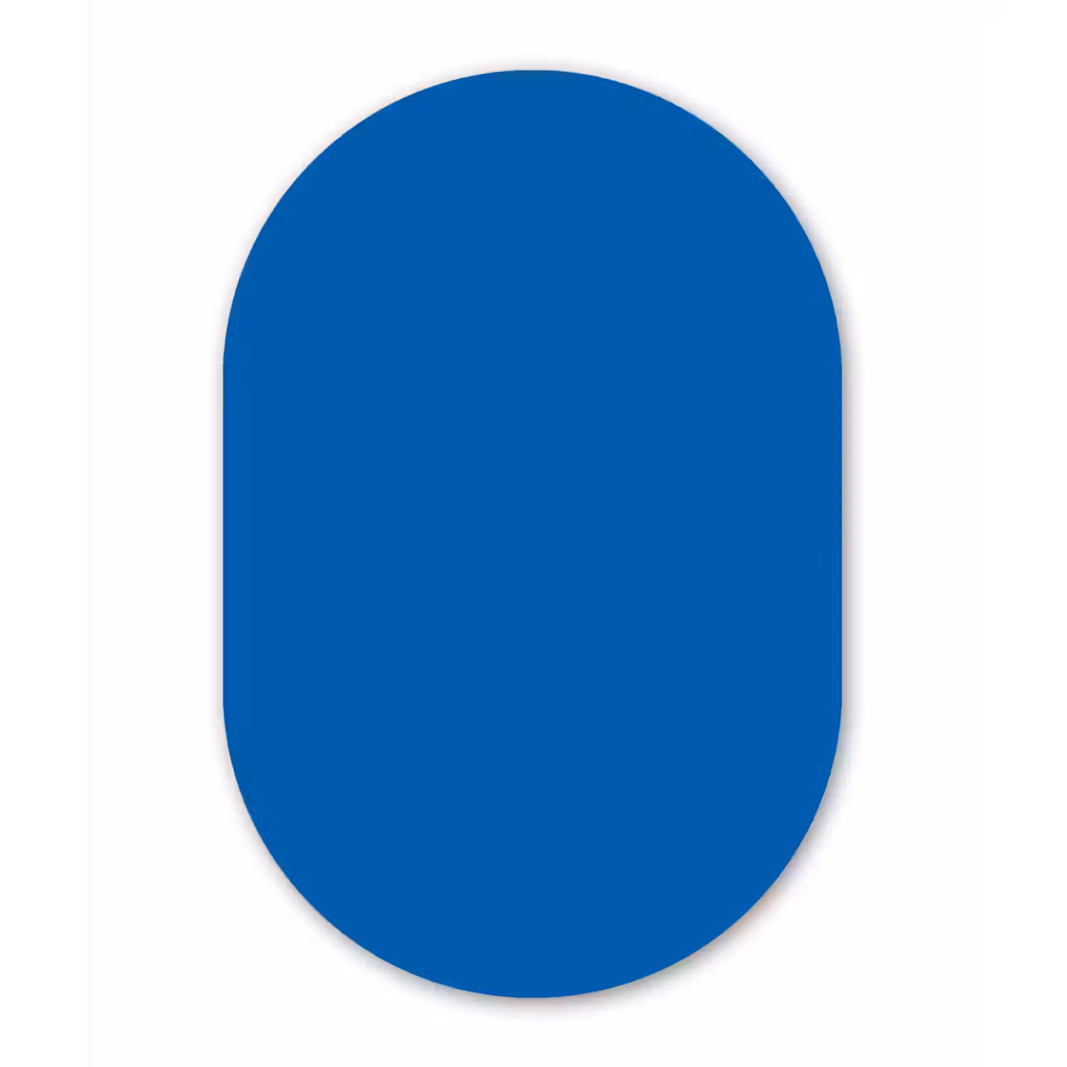 Classic - Azure - Blauw Wandcirkel Ovaal Forex klein 630 -3d