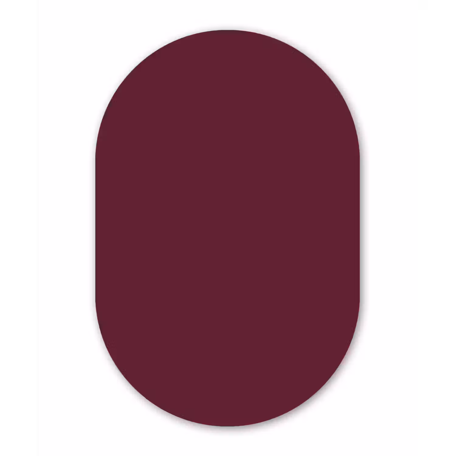 Deep - Plum - Paars Wandcirkel Ovaal Forex klein 630 -3d