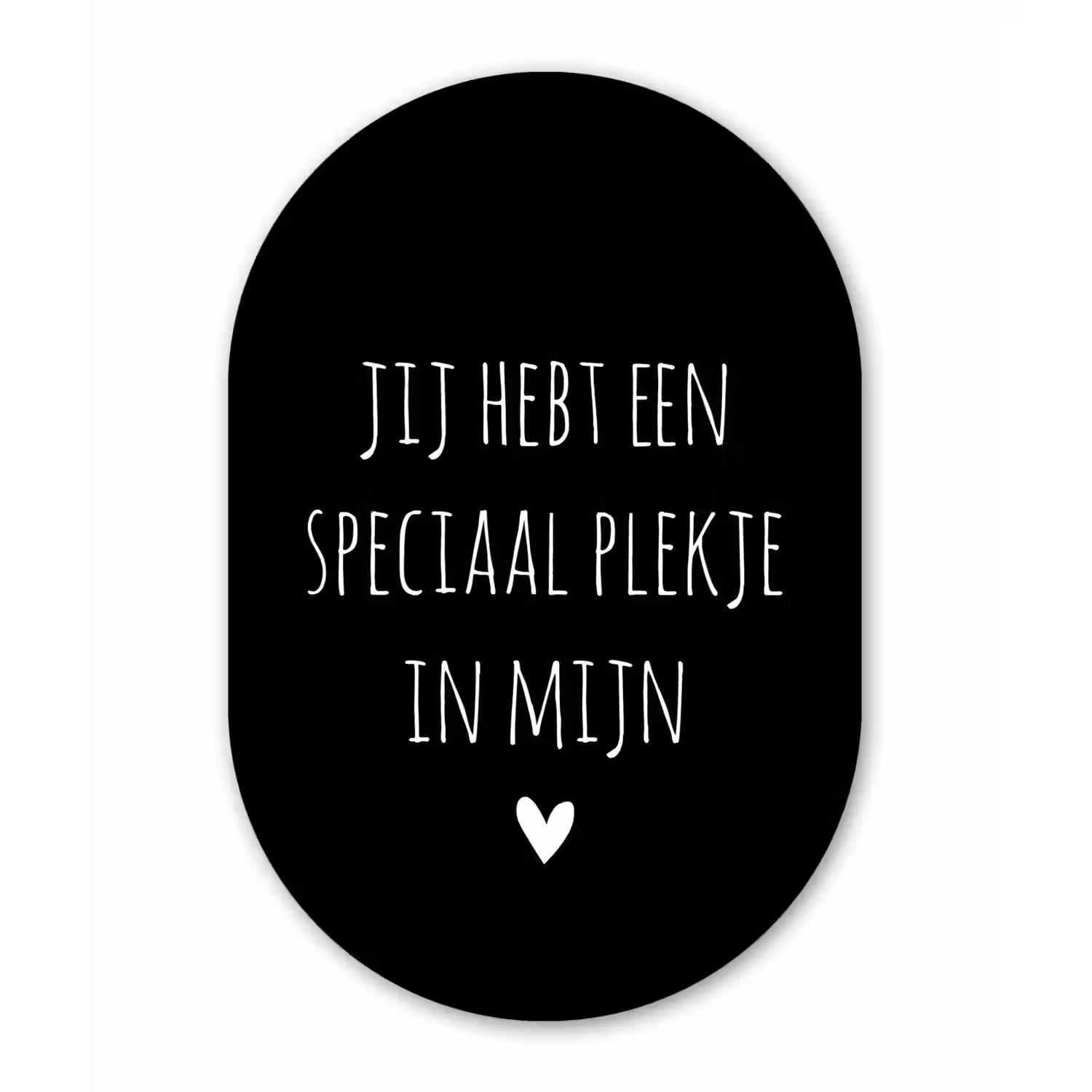 Spreuken - Een speciaal plekje in mijn hart - Quotes Wandcirkel Ovaal Forex klein -3d