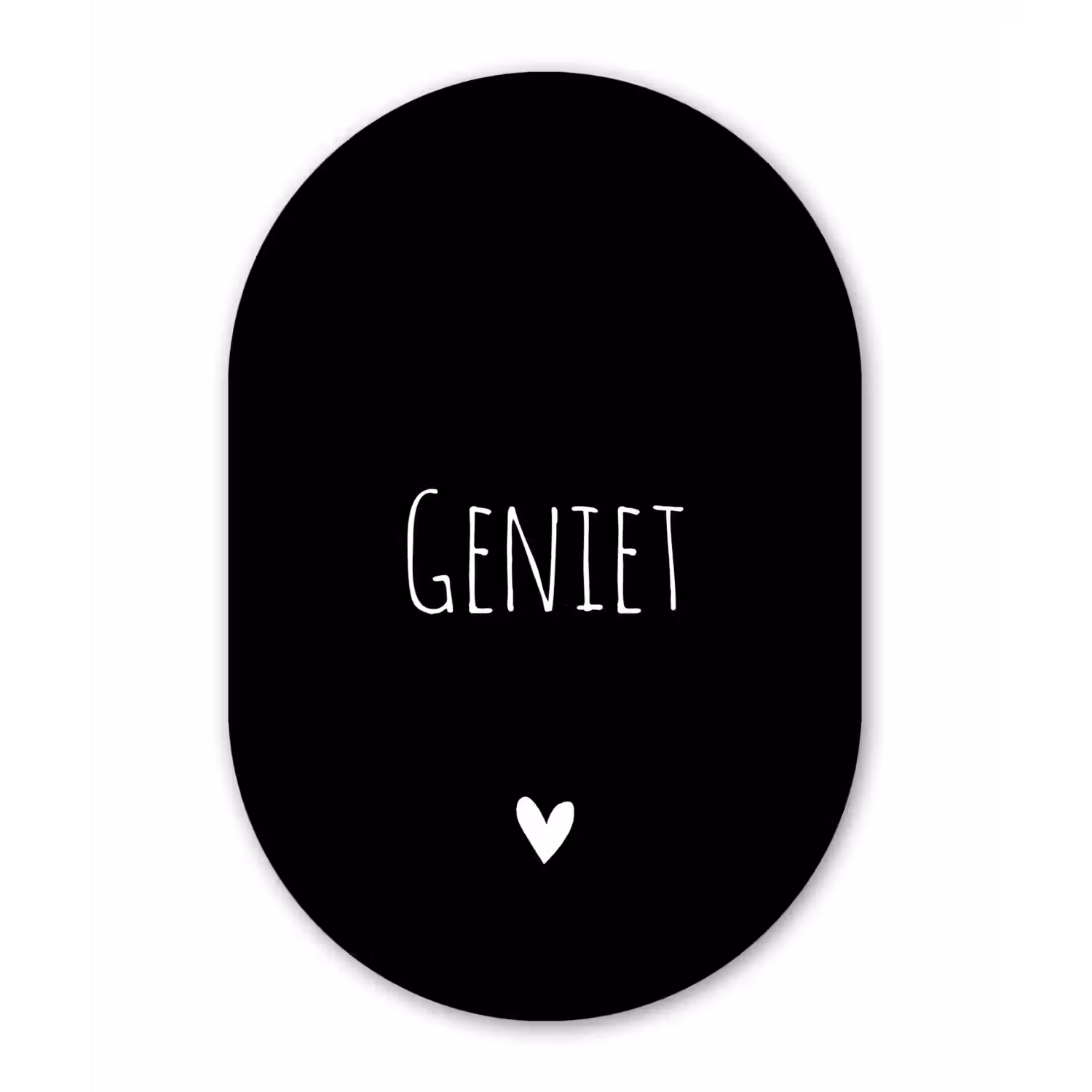Spreuken - Geniet - Quotes Wandcirkel Ovaal Forex klein -3d