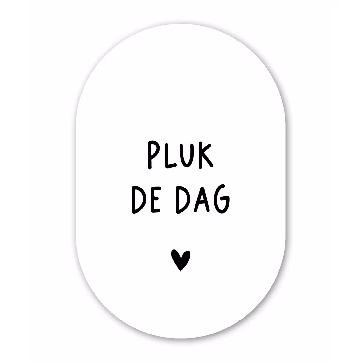 Spreuken - Pluk de dag - Quotes - Carpe diem Wandcirkel Ovaal Forex klein -3d