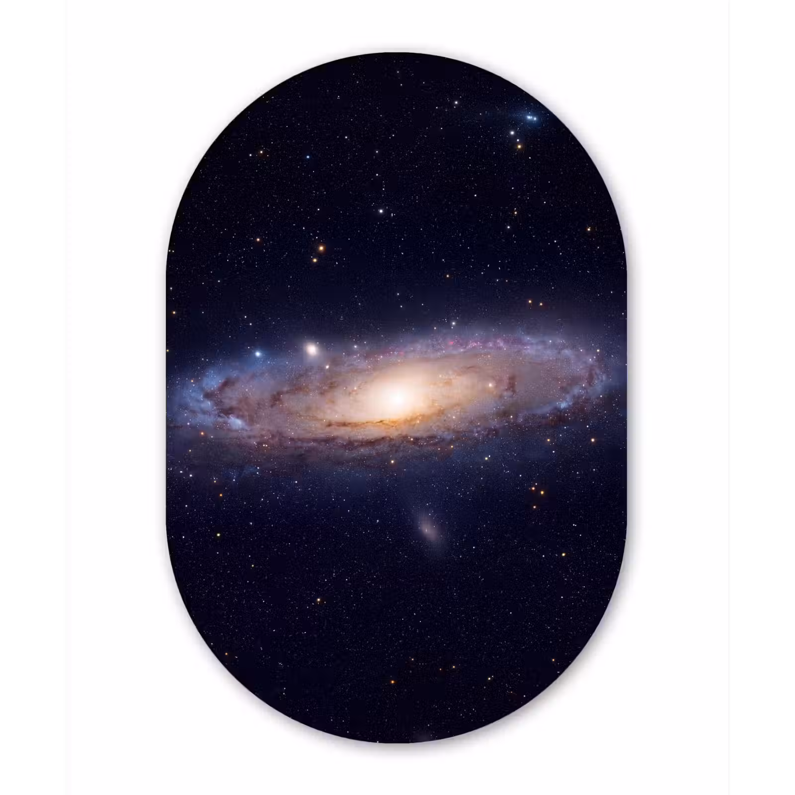 Muurovaal - Sterrenstelsel - Ruimte - Kosmos - Sterrenstelsel - Ruimte - Kosmos Wandcirkel Ovaal Forex klein