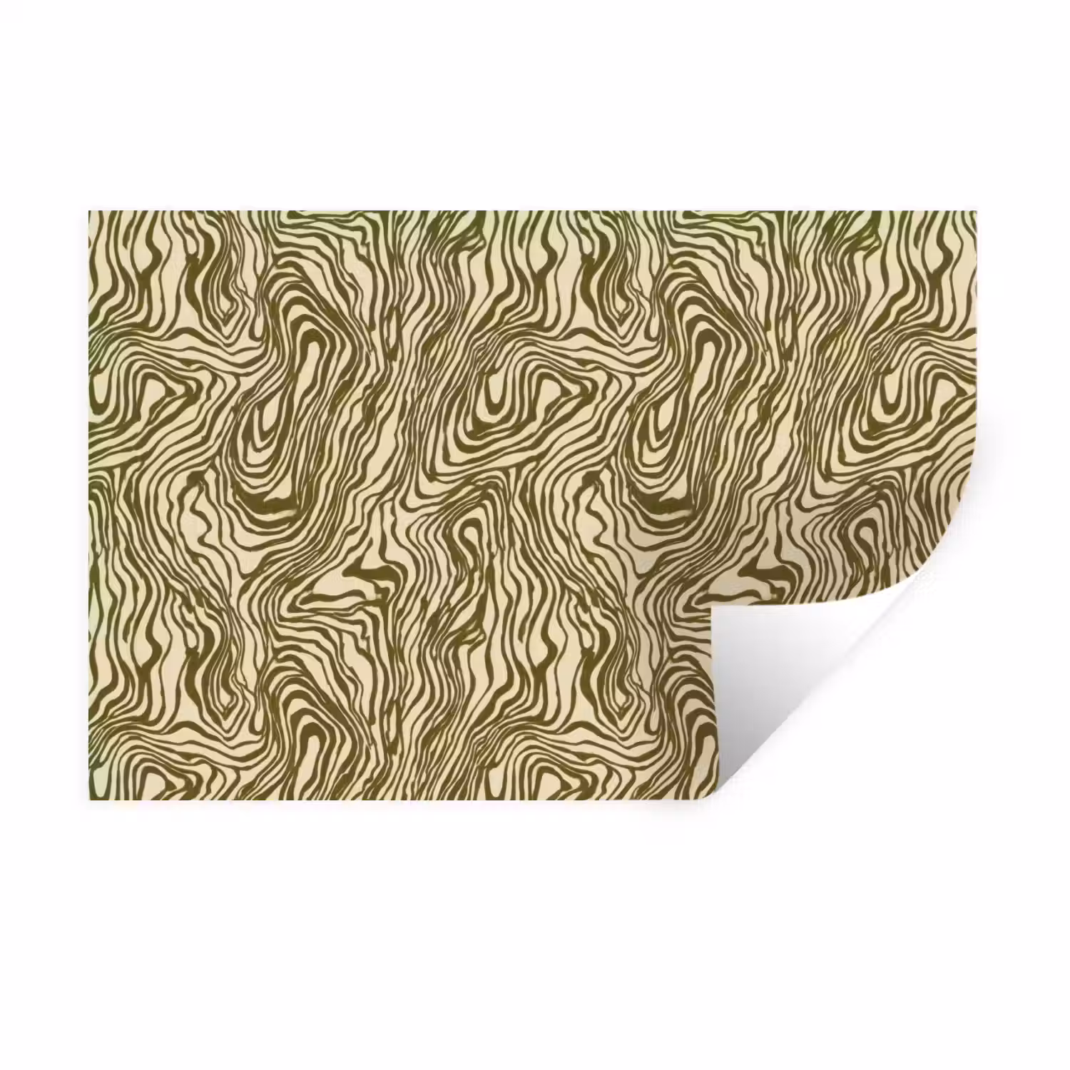 Abstract - Marmer - Groen Muursticker klein 286 -3d