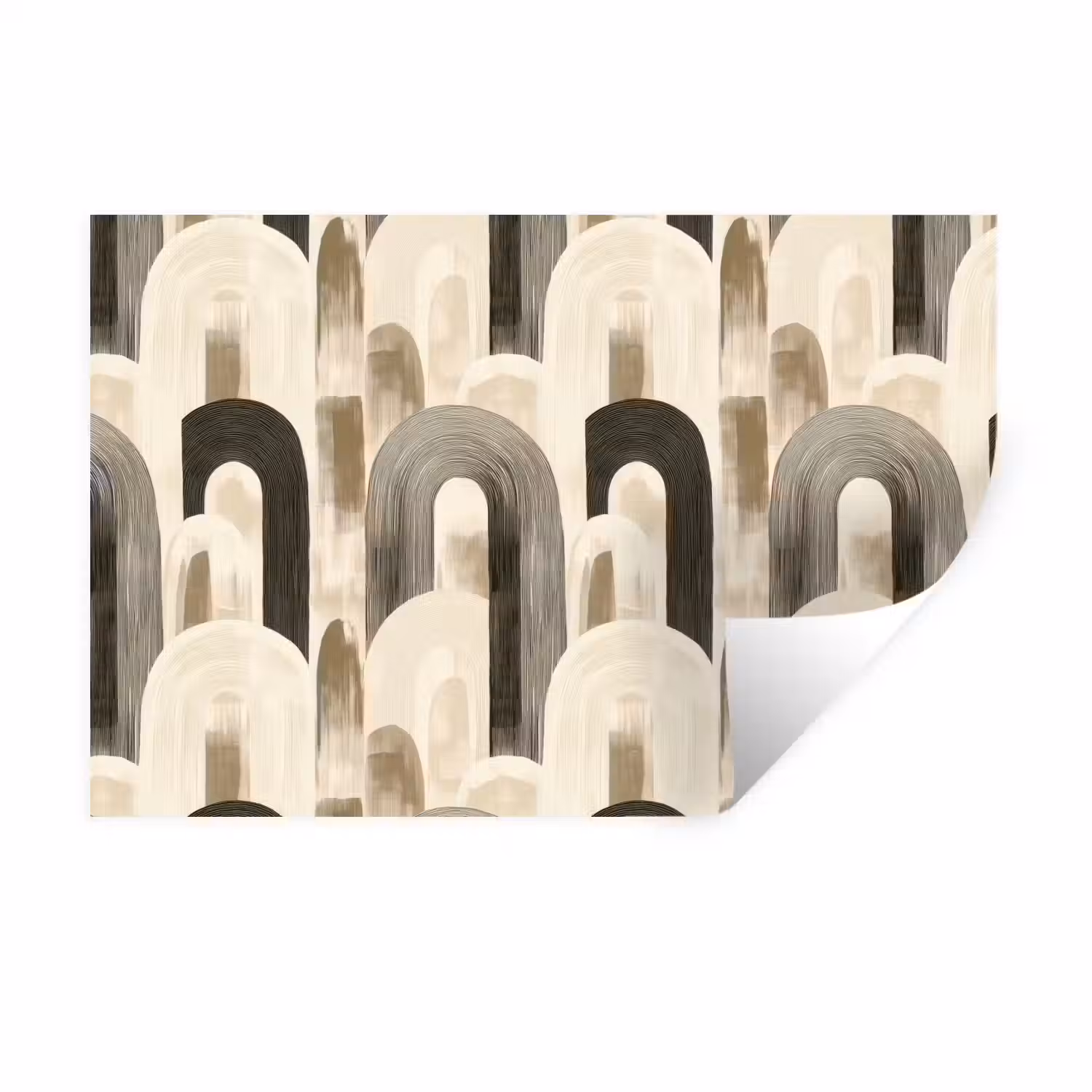 Abstract - Patroon - Bogen Muursticker klein 286 -3d