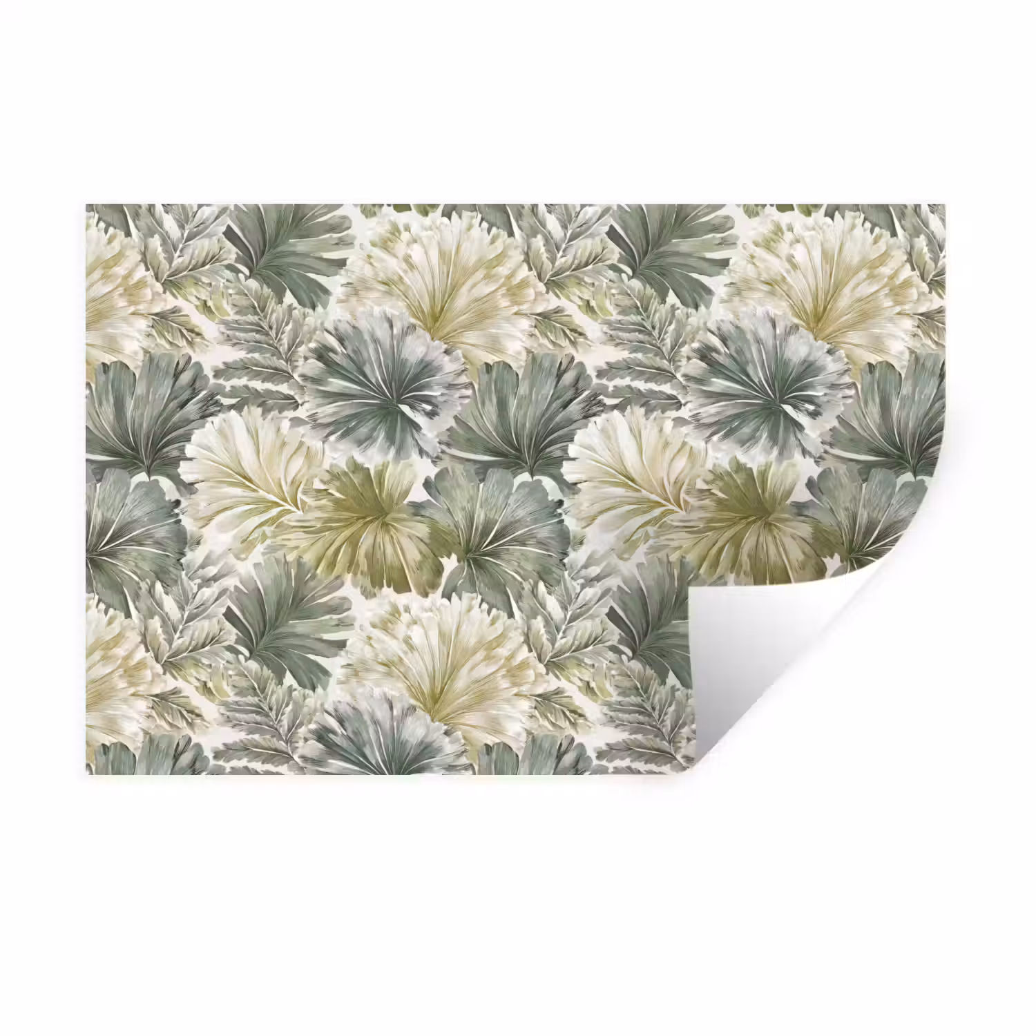 Bladeren - Botanisch - Groen Muursticker klein 286 -3d