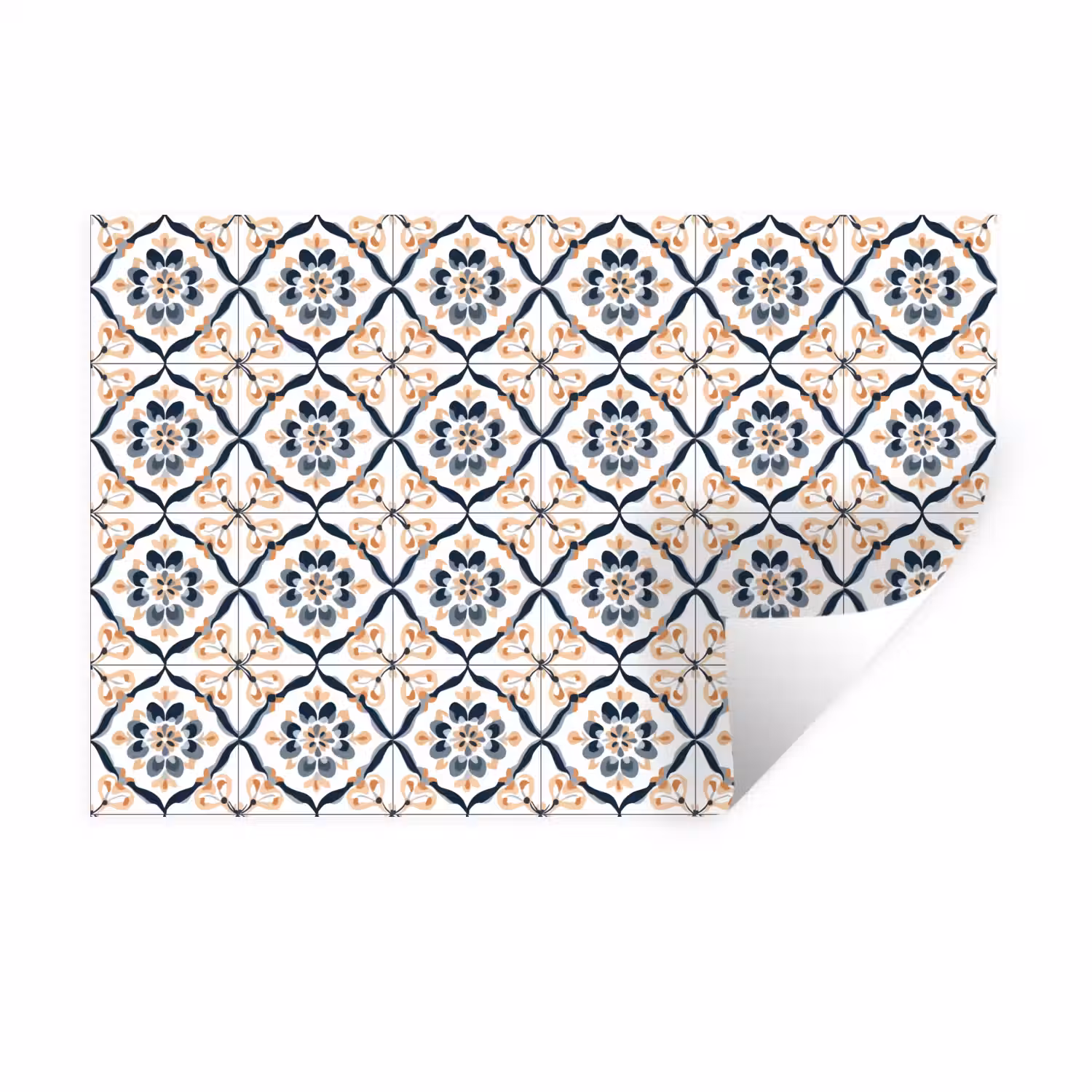 Bladvorm - Patroon - Kleurrijk Muursticker klein 286 -3d