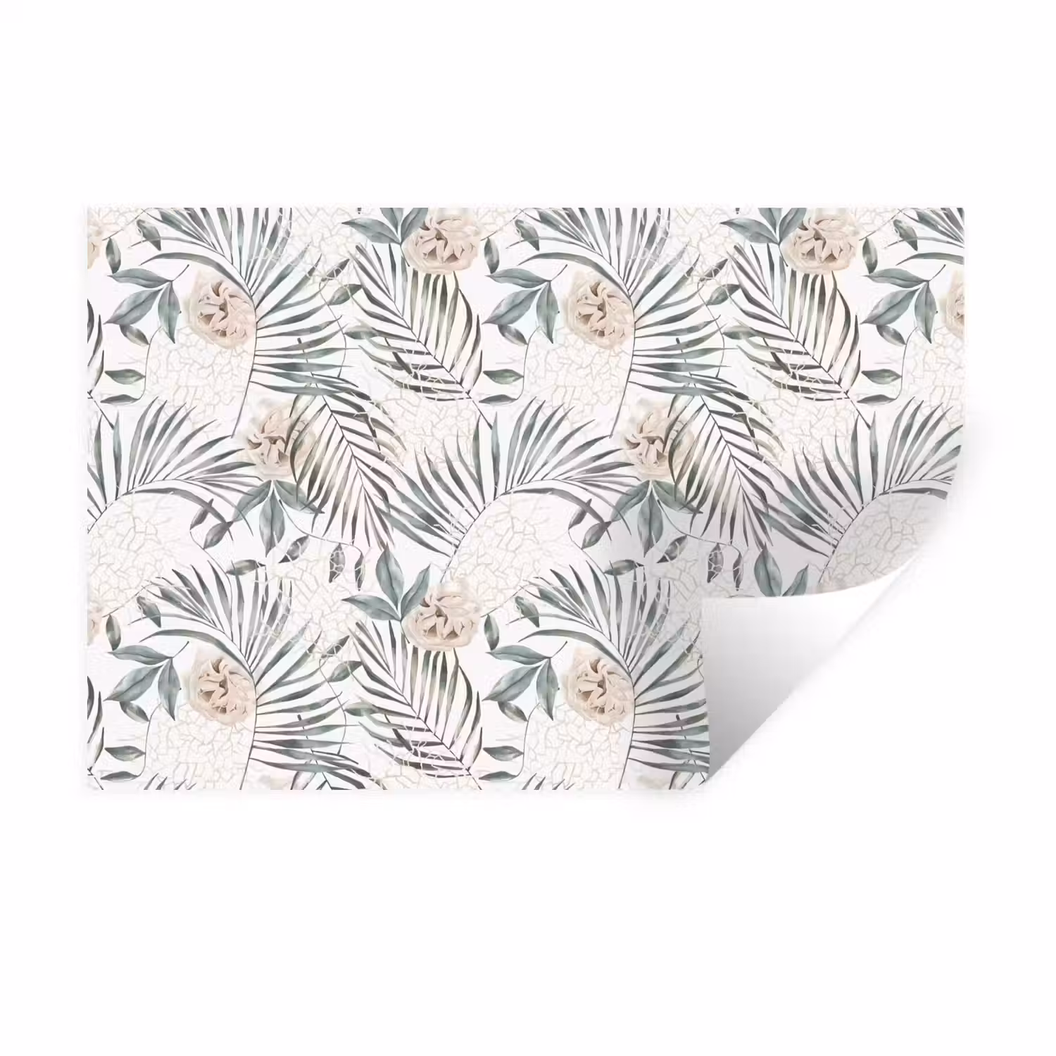 Bohemian - Bloemen - Bladeren - Jungle - Tropical Muursticker klein -3d
