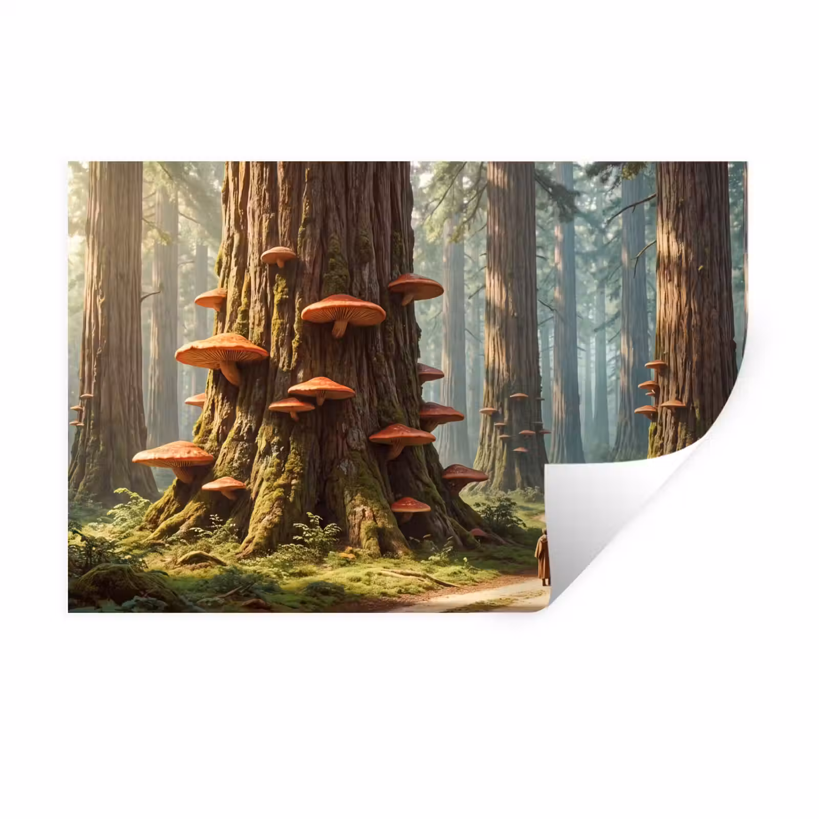 Muursticker - Bos - Bomen - Natuur - Bos - Bomen - Natuur Muursticker klein