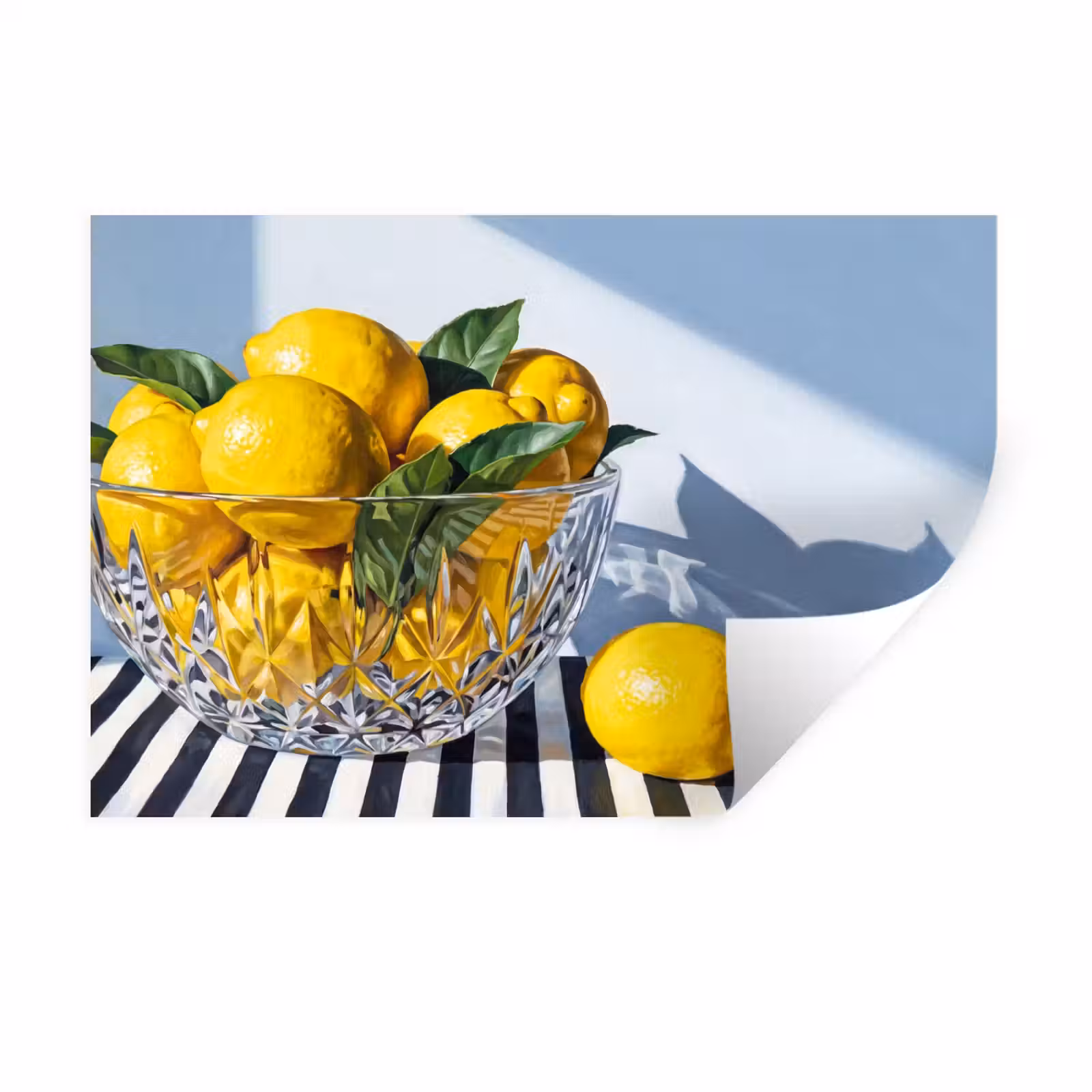 Muursticker - Citroenen - Fruit - Geel - Citroenen - Fruit - Geel Muursticker klein