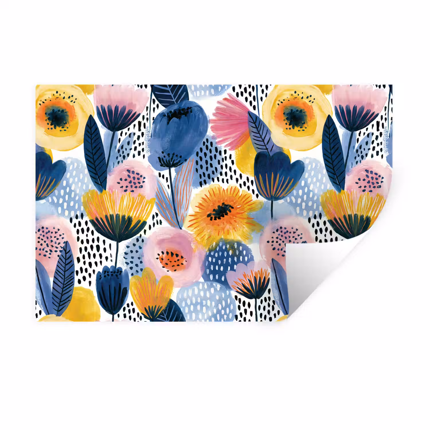 Creatief - Patroon - Kleurrijk Muursticker klein 286 -3d
