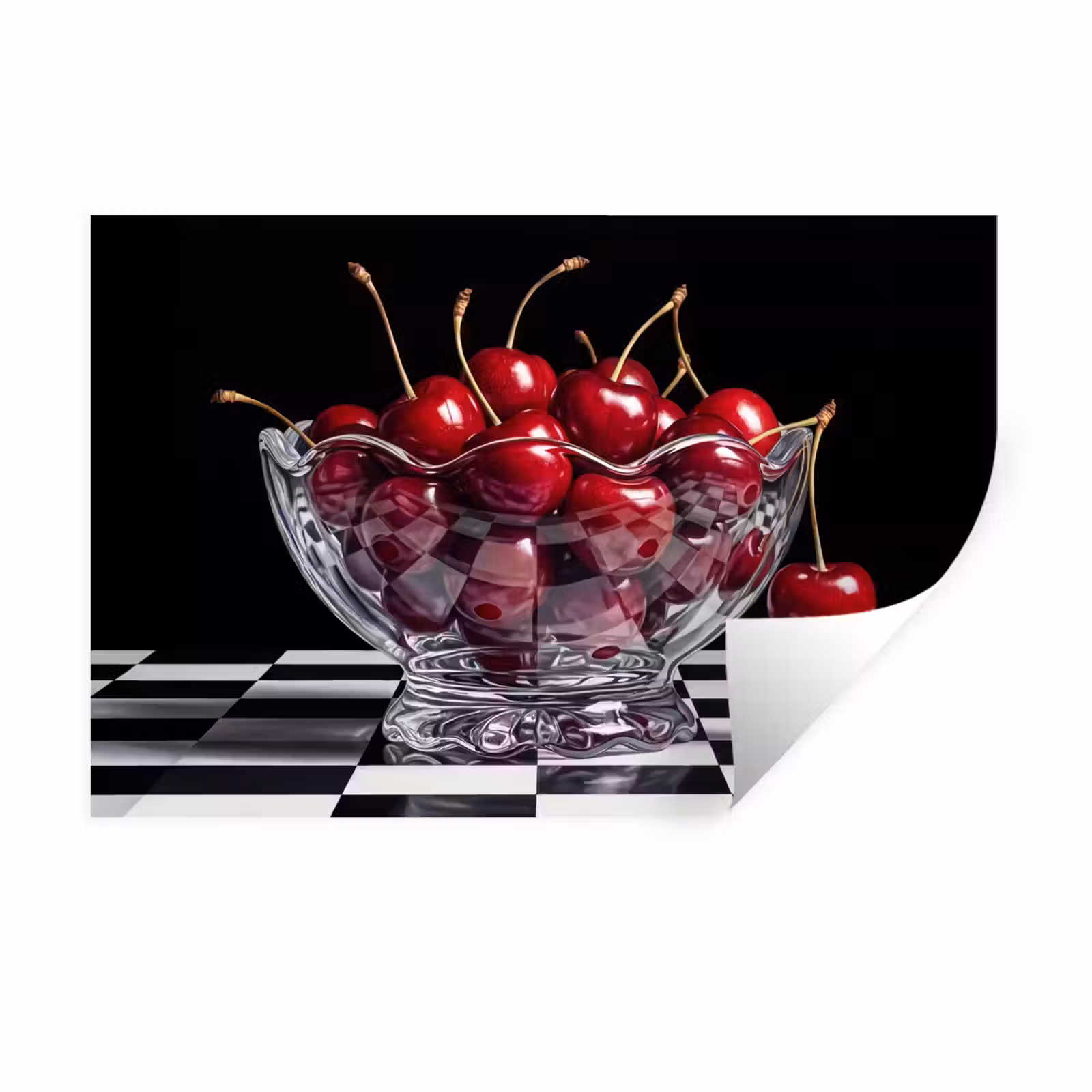 Muursticker - Eten - Kersen - Rood - Eten - Kersen - Rood Muursticker klein