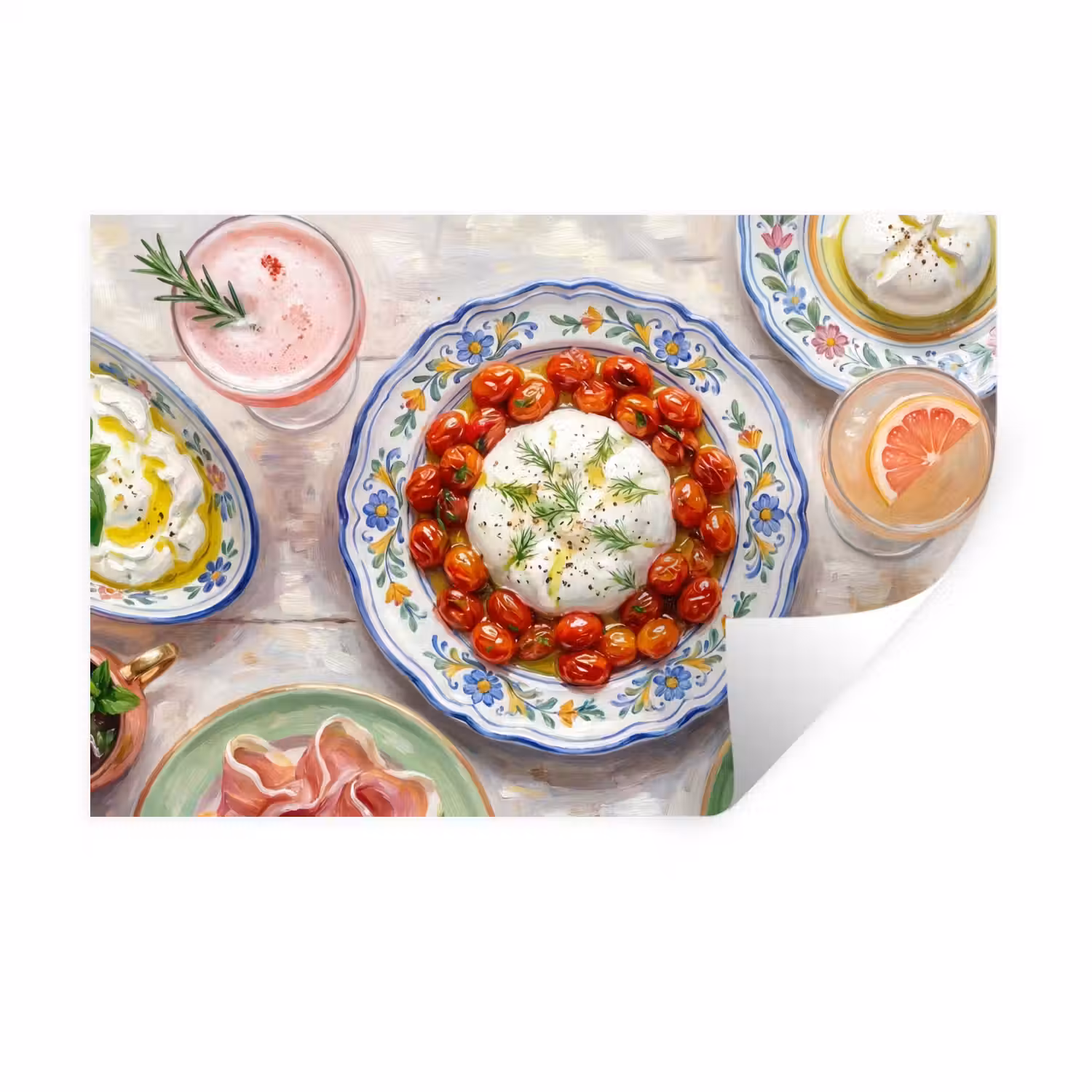 Eten - Tafel - Divers - Modern Muursticker klein -3d