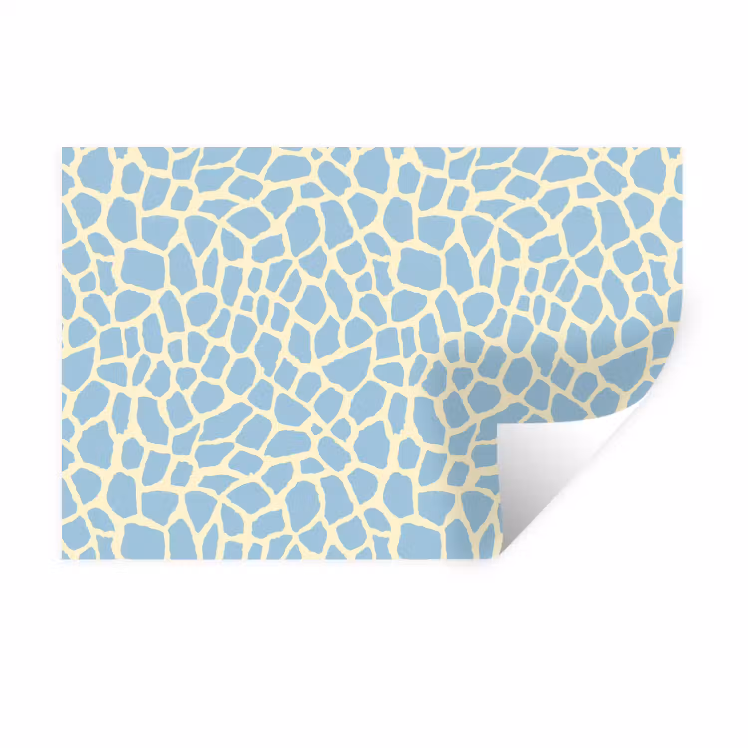 Giraf - Modern - Blauw Muursticker klein 286 -3d